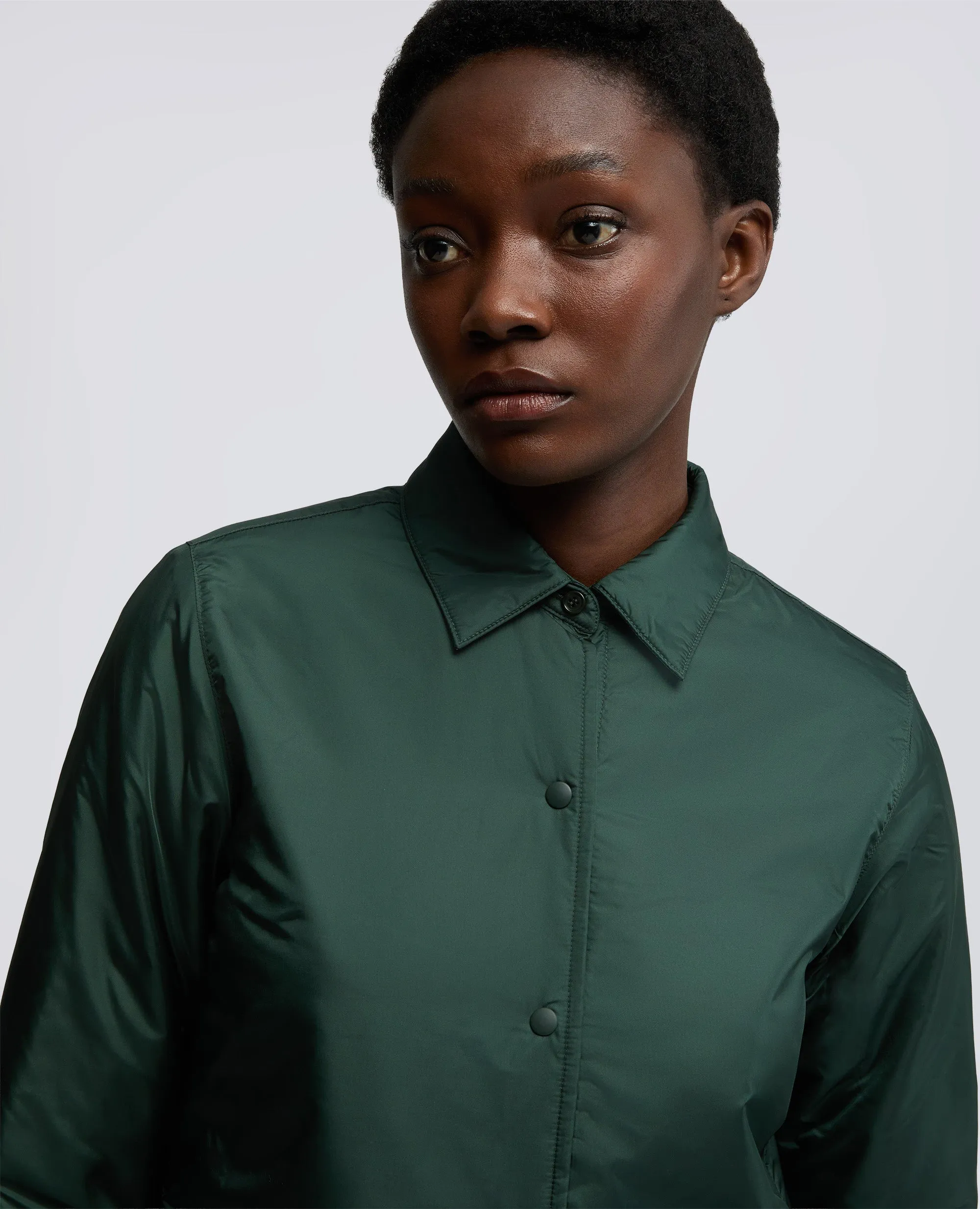 OVERSHIRT GLUE IN NYLON IMBOTTITA - VERDE INGLES sold by Aspesi product image thumbnail 4