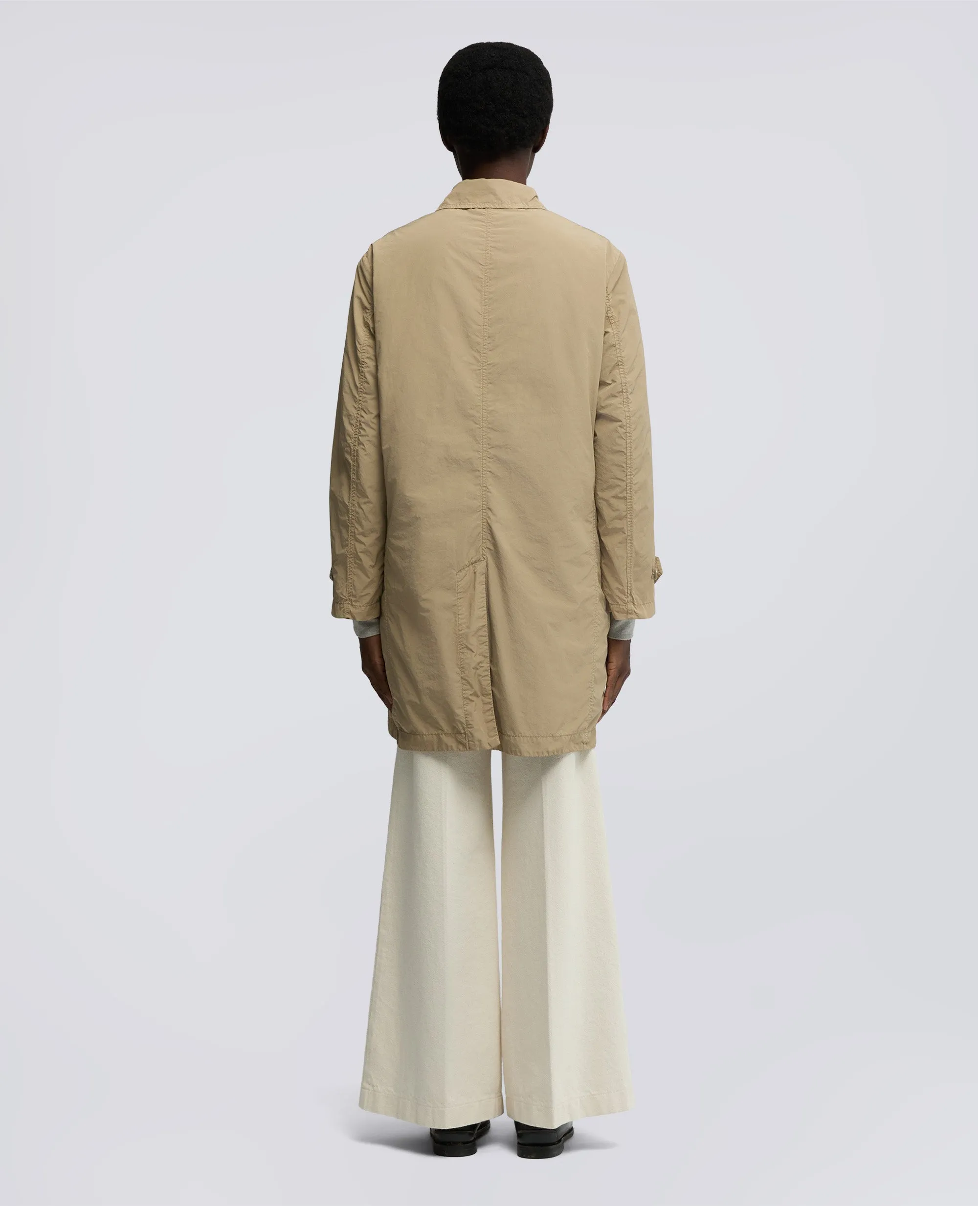 IMPERMEABILE IN POLIESTERE E NYLON COMPATTO - BEIGE sold by Aspesi product image thumbnail 3