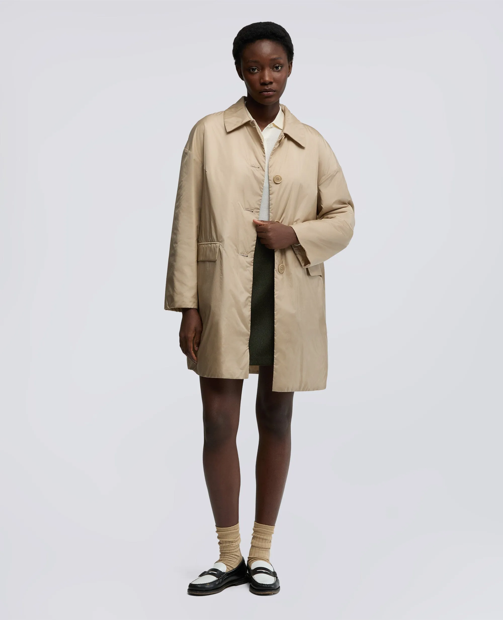 CAPPOTTO TEENA IN NYLON - BEIGE sold by Aspesi product image thumbnail 2
