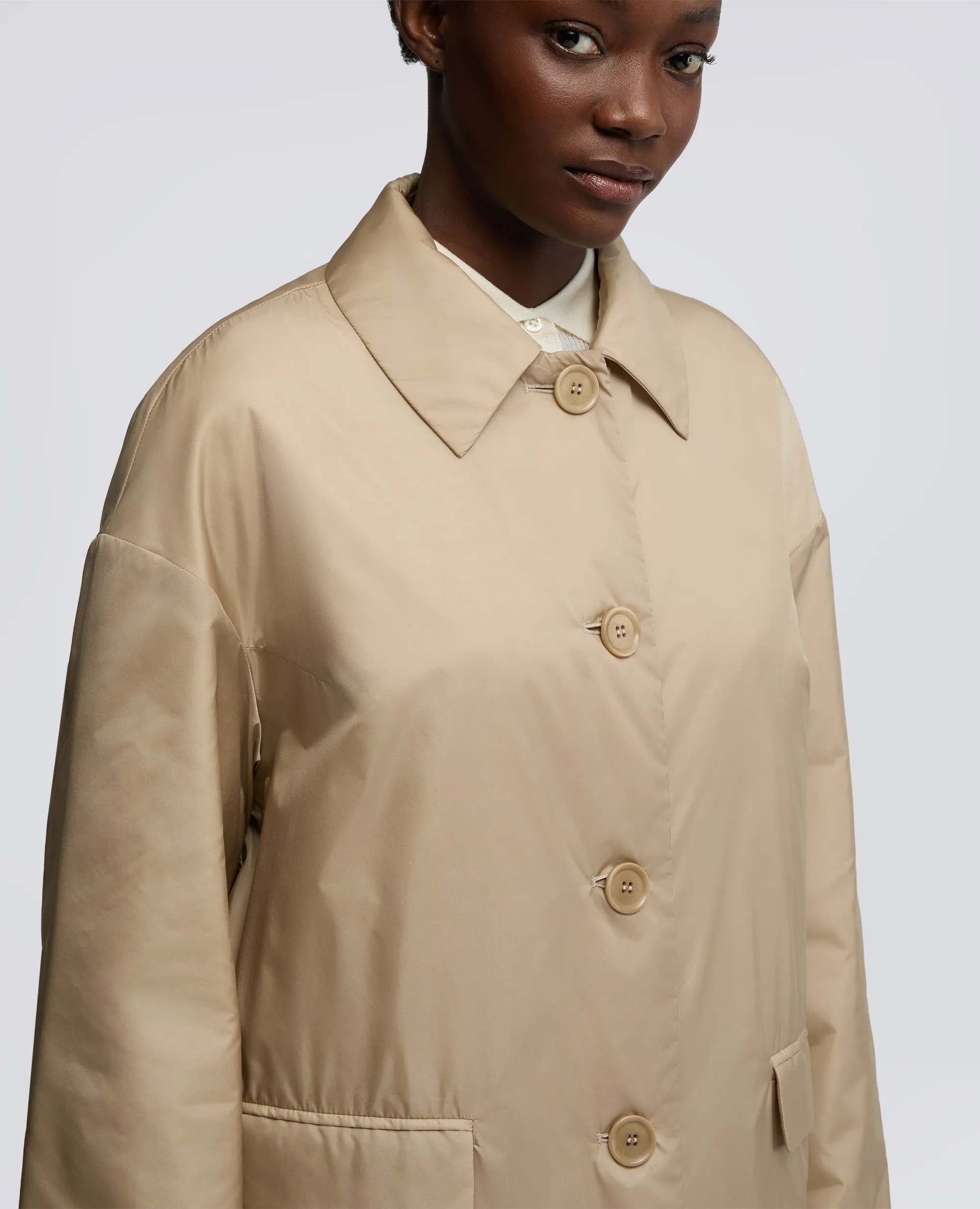 CAPPOTTO TEENA IN NYLON - BEIGE sold by Aspesi product image thumbnail 4