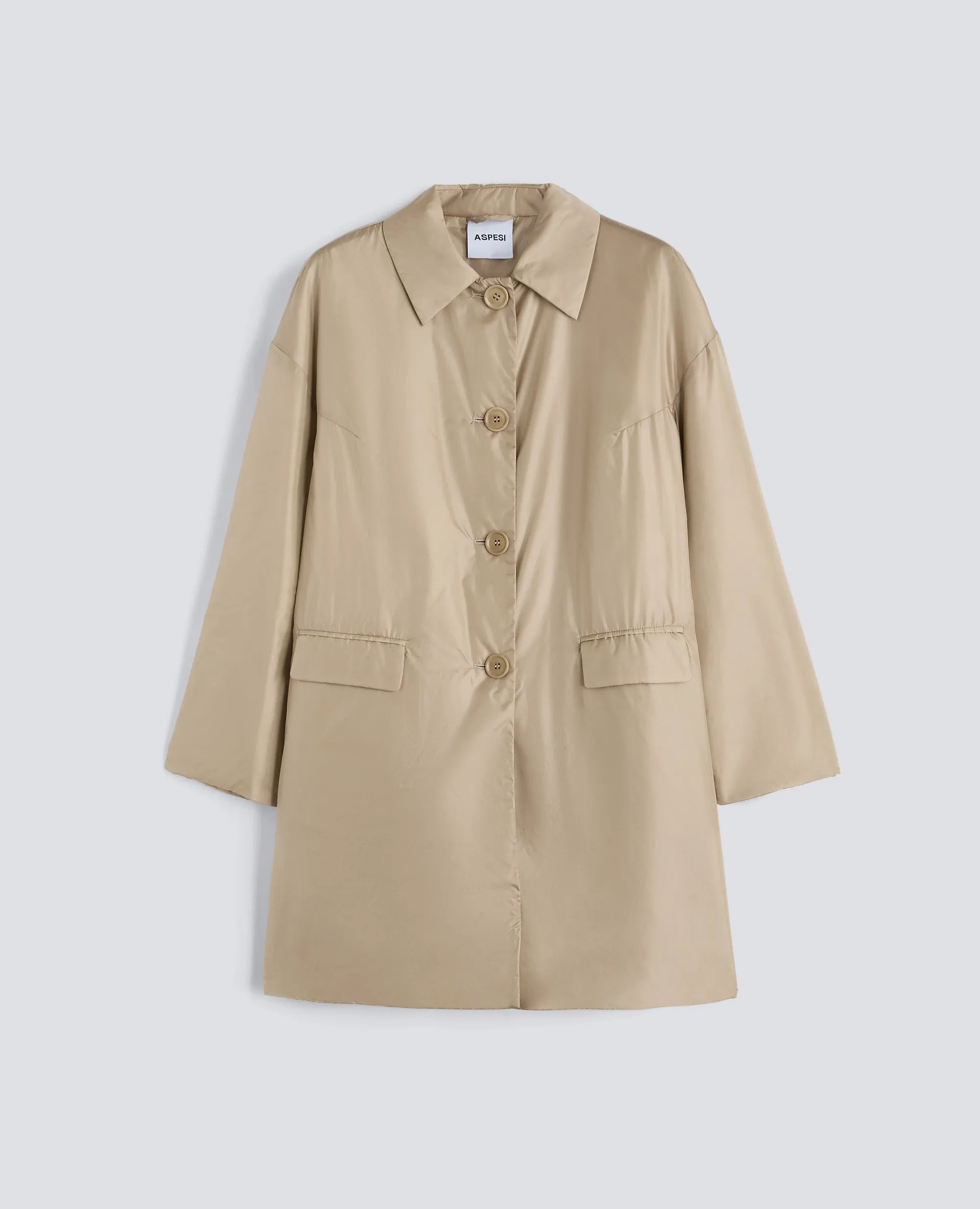 CAPPOTTO TEENA IN NYLON - BEIGE sold by Aspesi