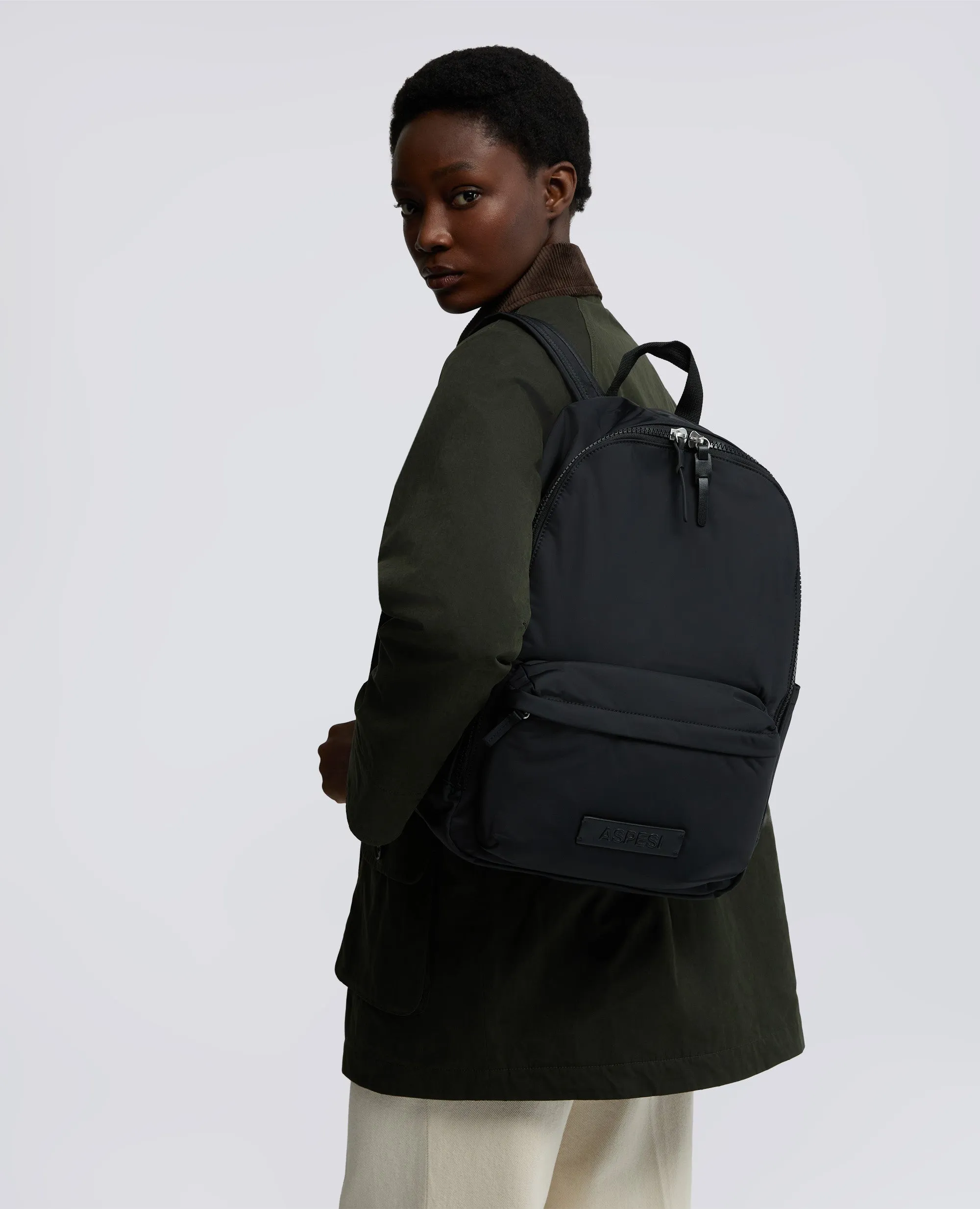 ZAINO IN NYLON RICICLATO - NERO sold by Aspesi product image thumbnail 3