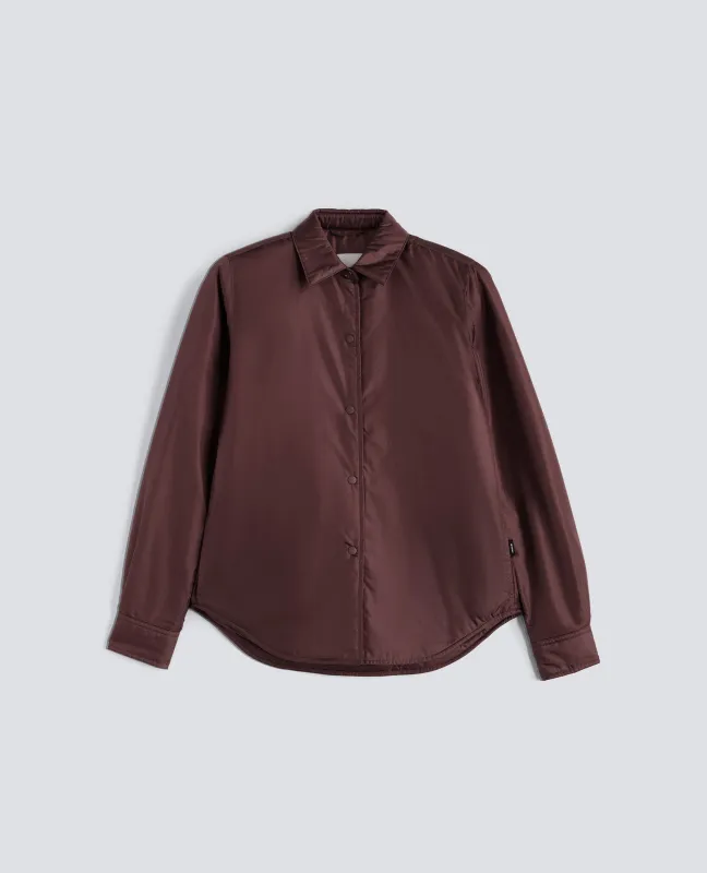 OVERSHIRT GLUE IN NYLON IMBOTTITA - BORDEAUX sold by Aspesi