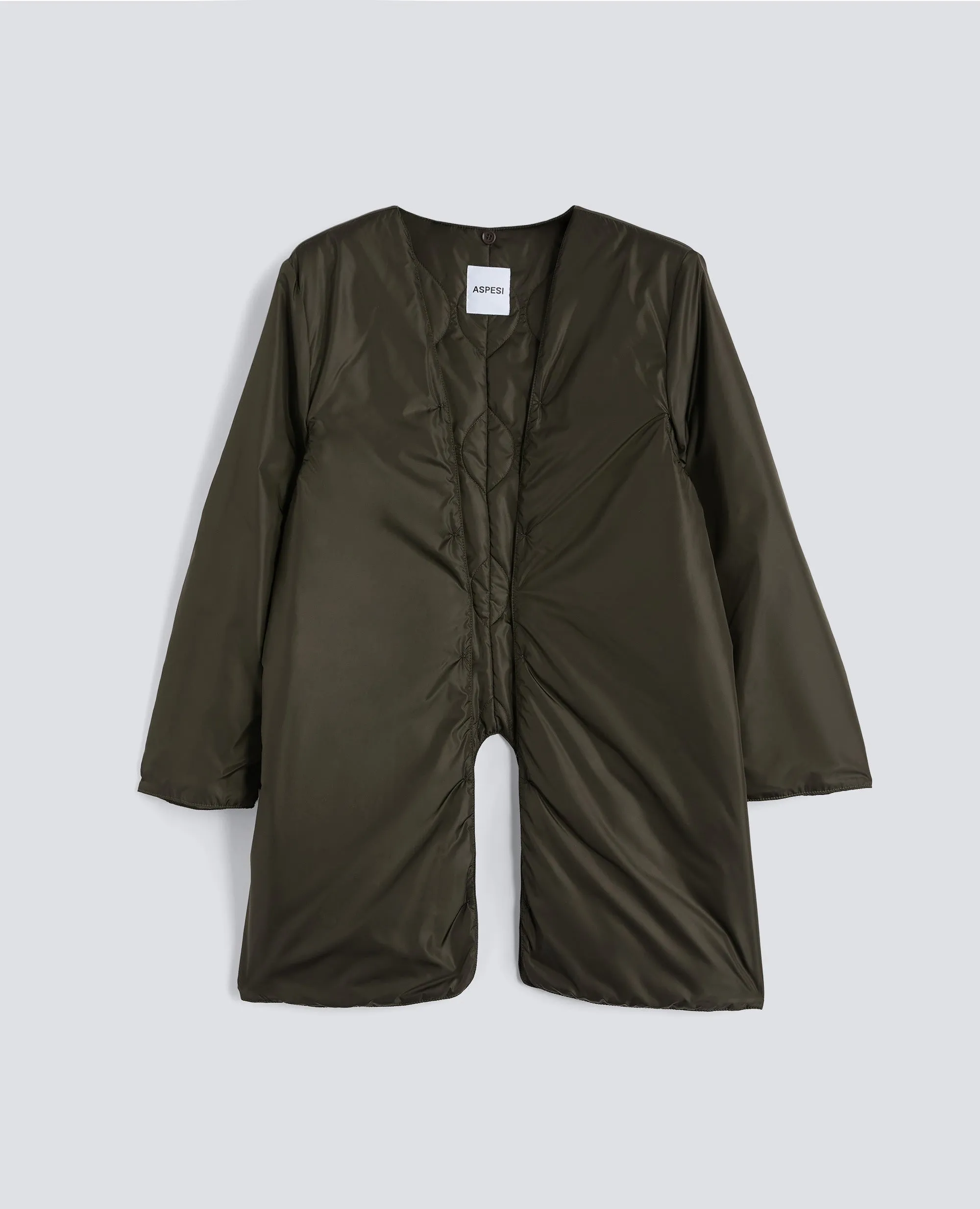 IMPERMEABILE IN POLIESTERE E NYLON COMPATTO - MILITARE sold by Aspesi product image thumbnail 5