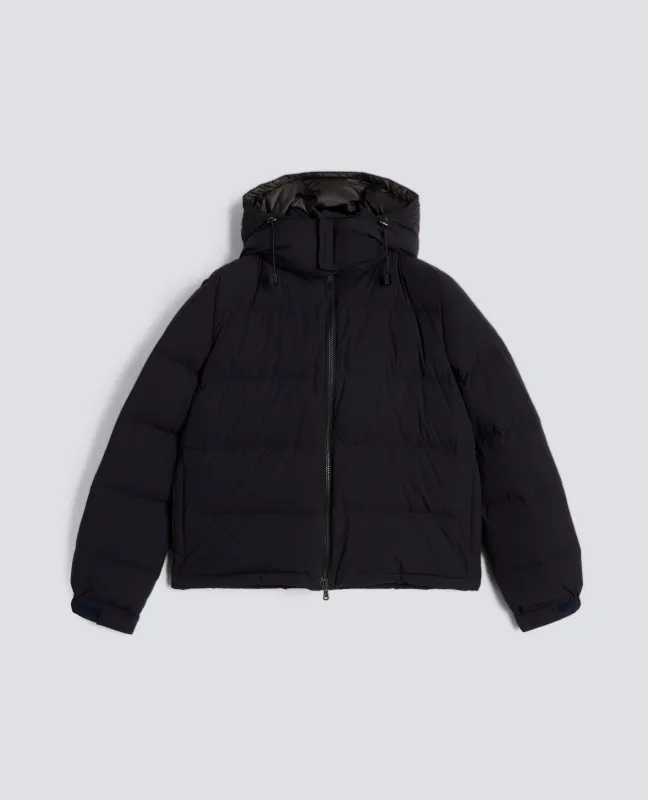 GIUBBOTTO DUVONCELLA SPECIAL IN NYLON STRETCH - NAVY sold by Aspesi