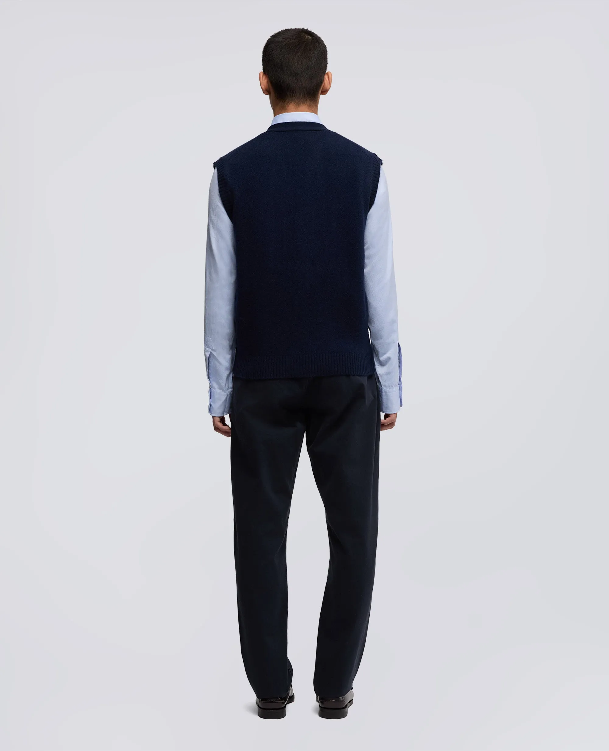 GILET IN CASHMERE - NAVY sold by Aspesi product image thumbnail 3