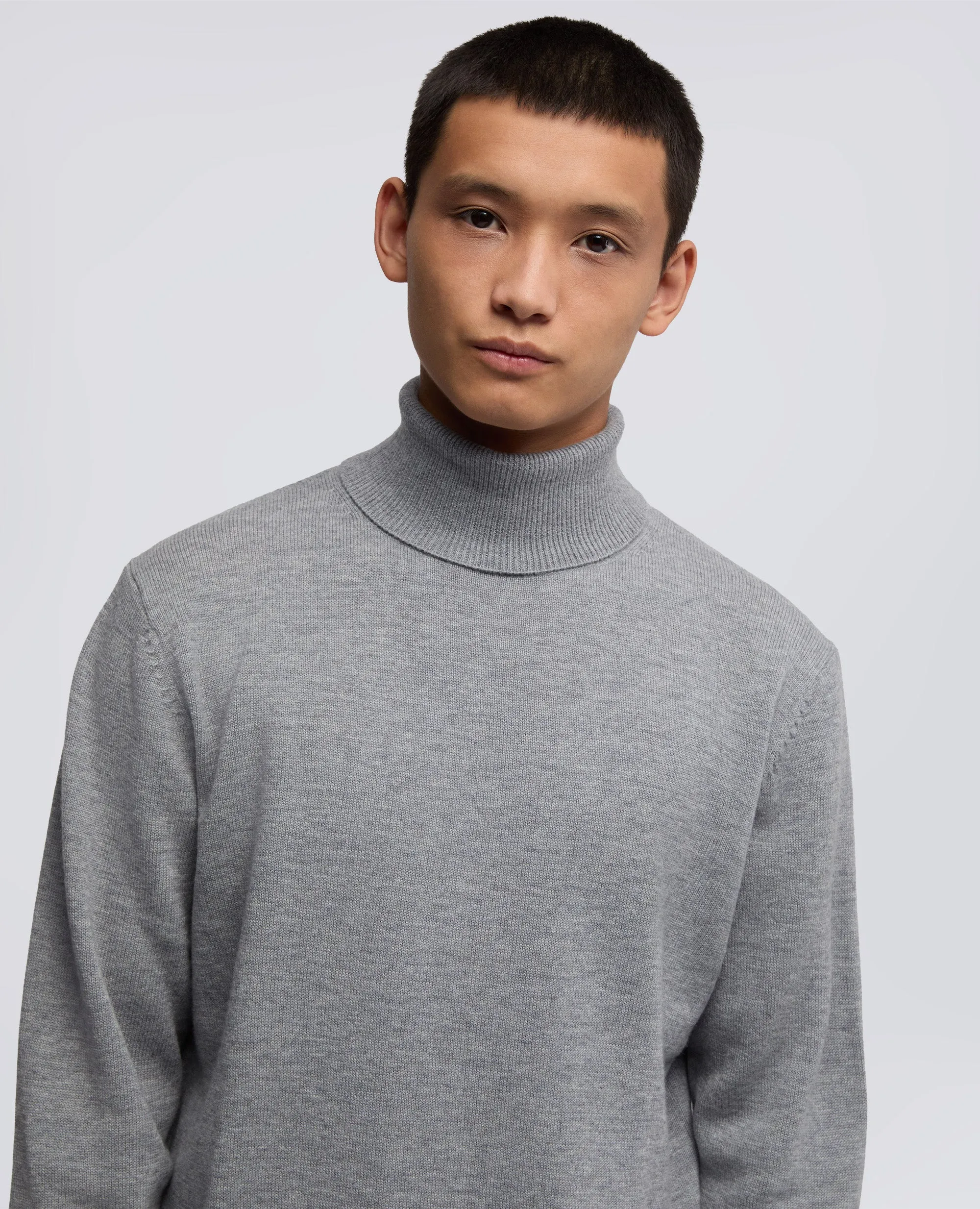 MAGLIA DOLCEVITA IN LANA SUPER GEELONG - GRIGIO sold by Aspesi product image thumbnail 4