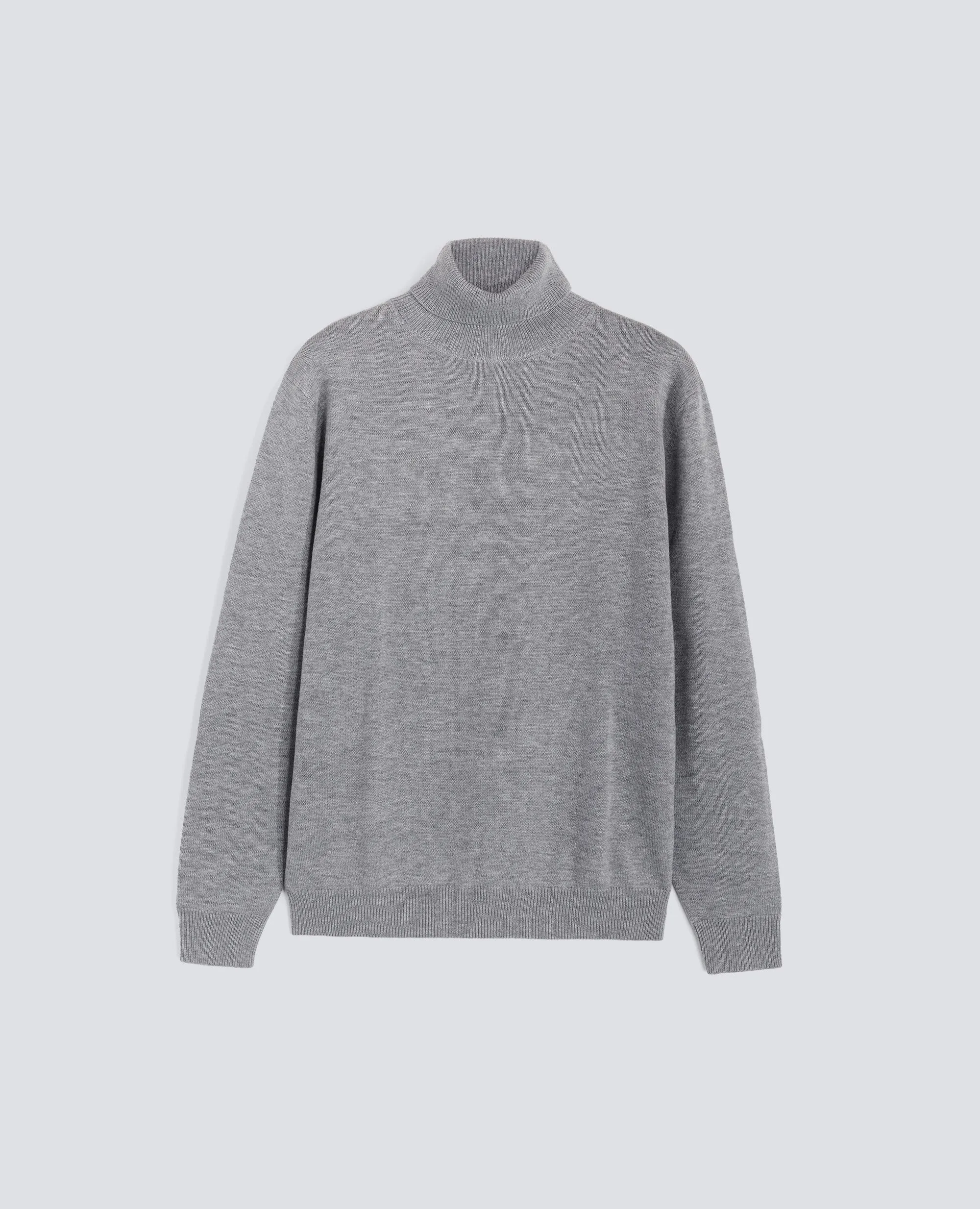 MAGLIA DOLCEVITA IN LANA SUPER GEELONG - GRIGIO sold by Aspesi