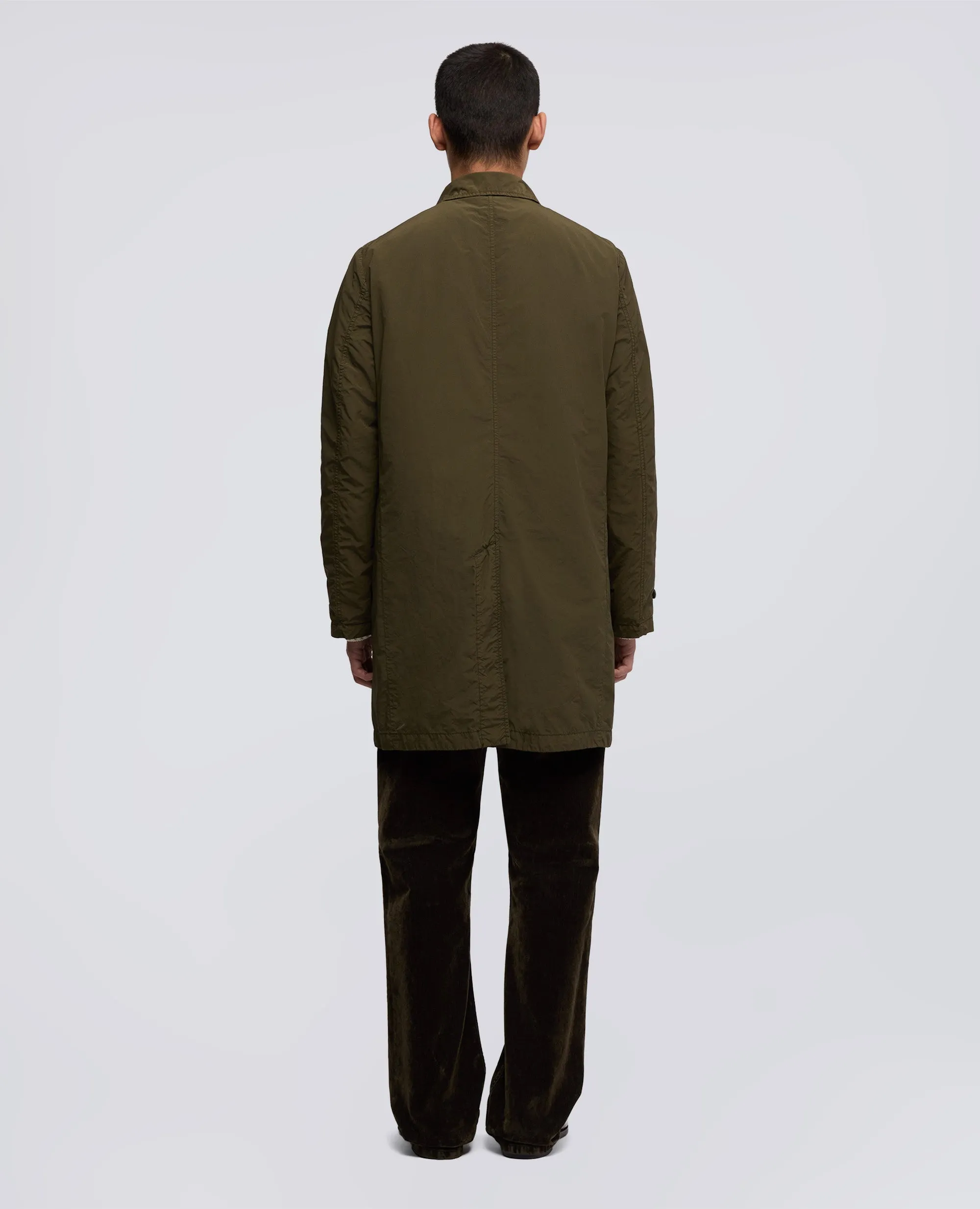 IMPERMEABILE IN POLIESTERE E NYLON COMPATTO - MILITARE sold by Aspesi product image thumbnail 3