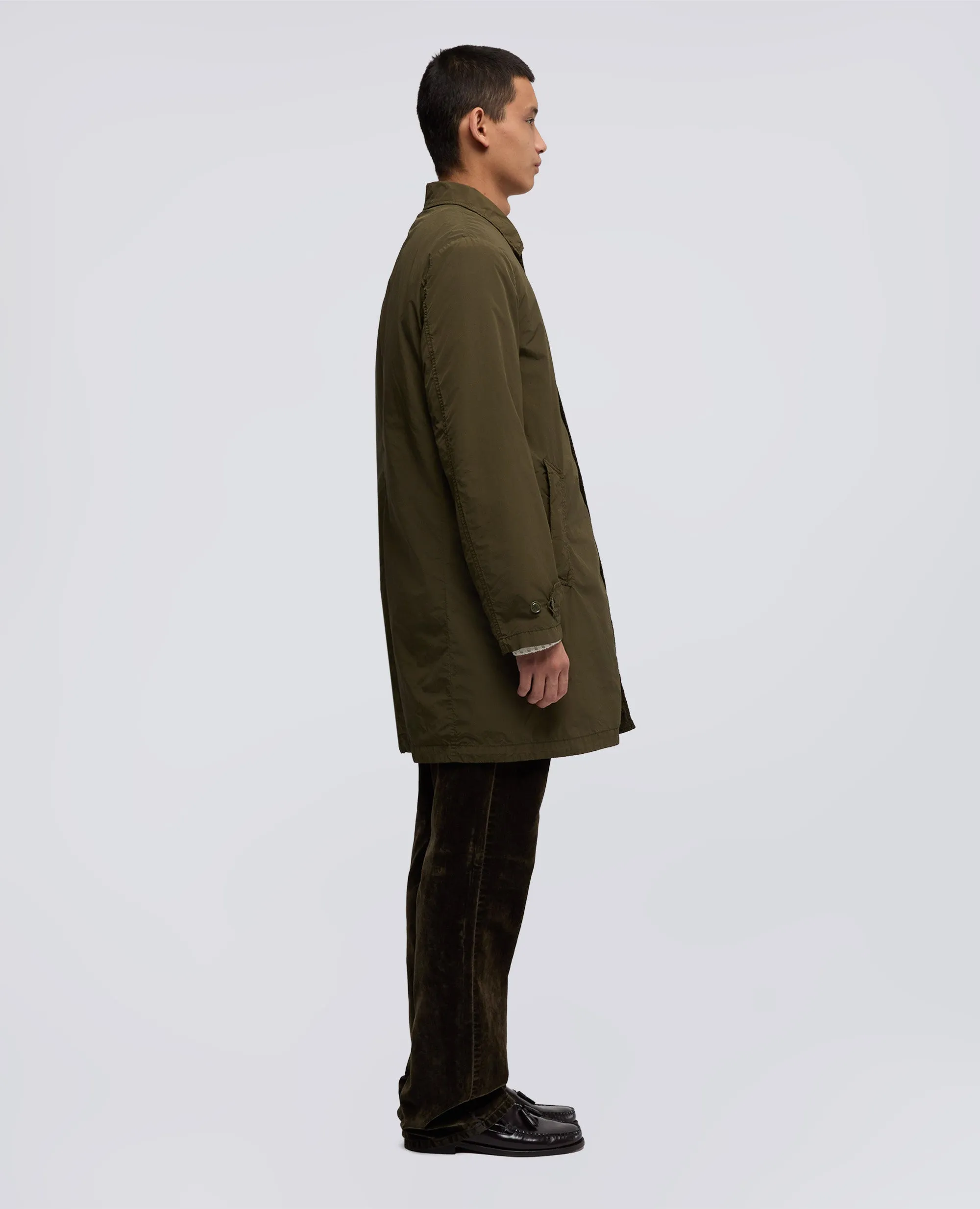 IMPERMEABILE IN POLIESTERE E NYLON COMPATTO - MILITARE sold by Aspesi product image thumbnail 4