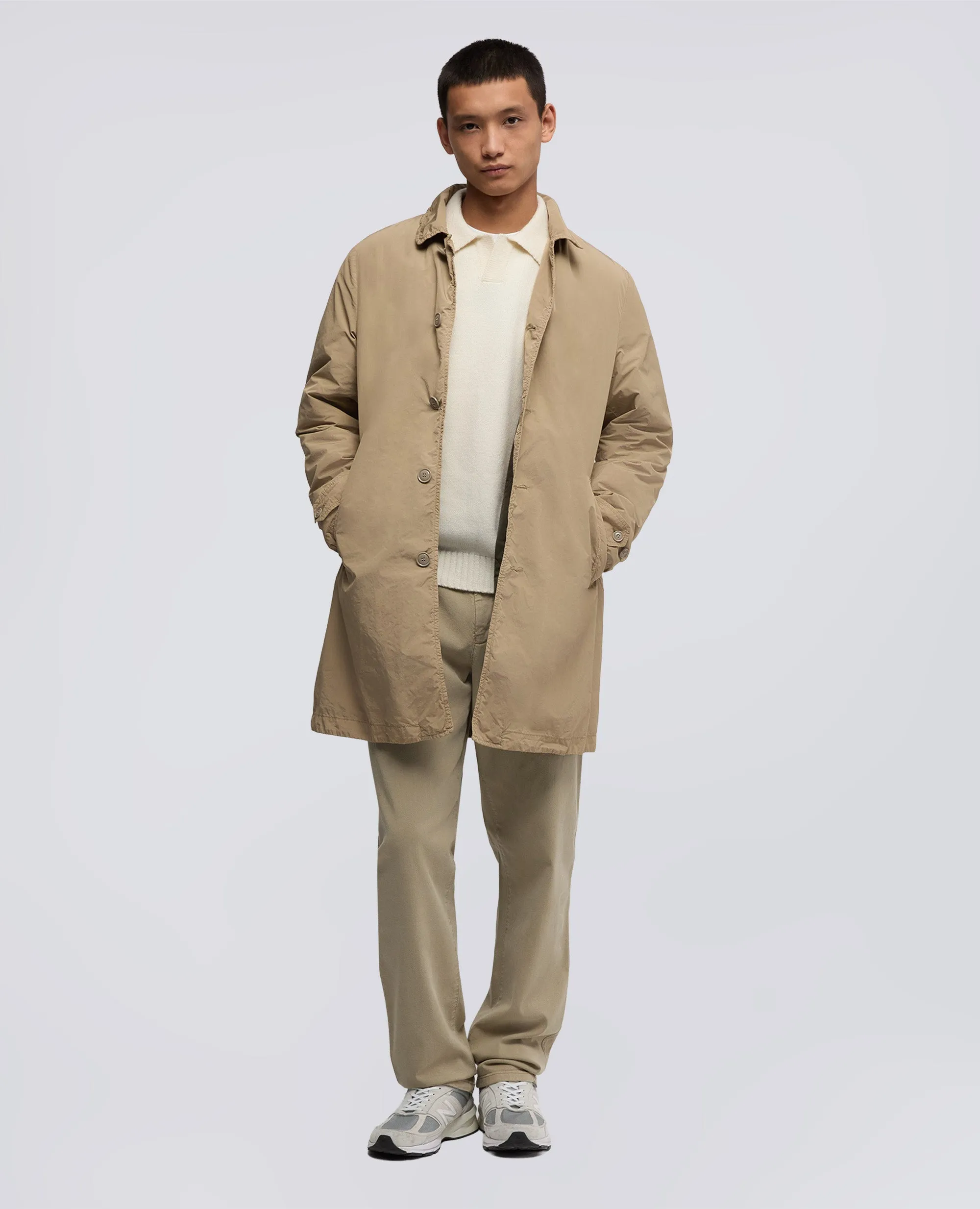 IMPERMEABILE IN POLIESTERE E NYLON COMPATTO - BEIGE sold by Aspesi product image thumbnail 2