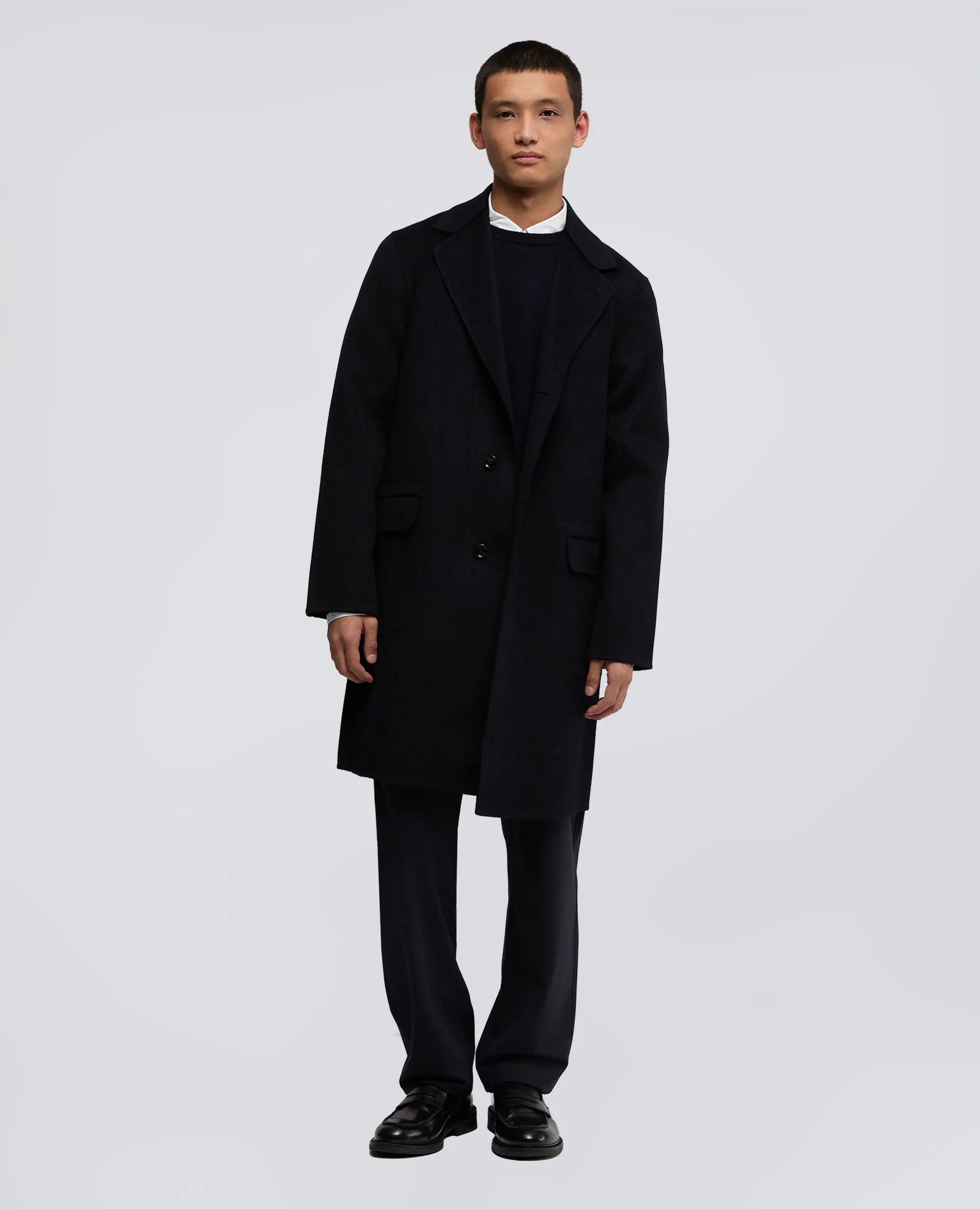 CAPPOTTO FRANKLIN IN DOUBLE DI LANA - NAVY sold by Aspesi product image thumbnail 2