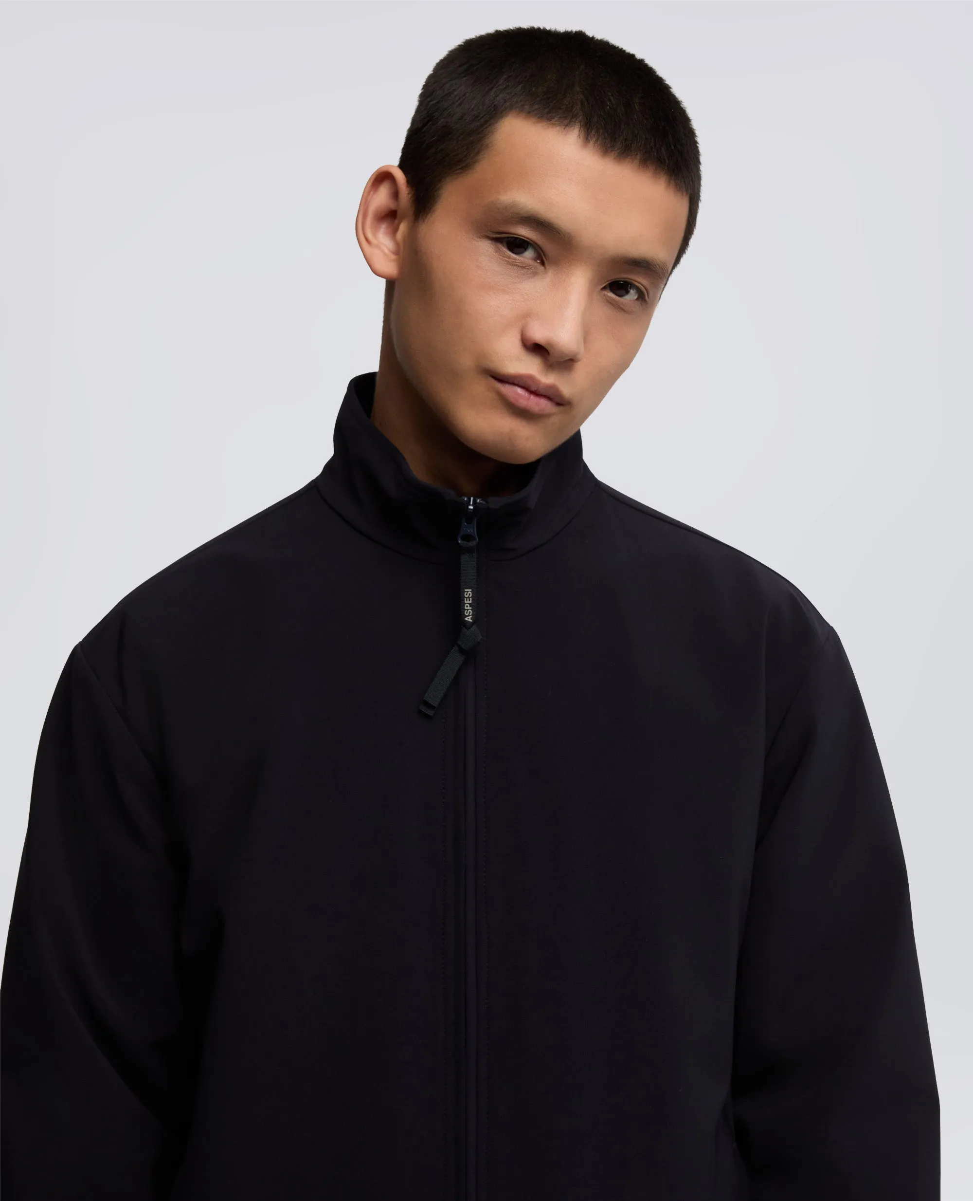 GIUBBOTTO MACK IN TWILL DI TESSUTO TECNICO - NAVY sold by Aspesi product image thumbnail 4