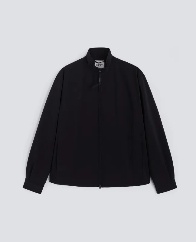 GIUBBOTTO MACK IN TWILL DI TESSUTO TECNICO - NAVY made by Aspesi