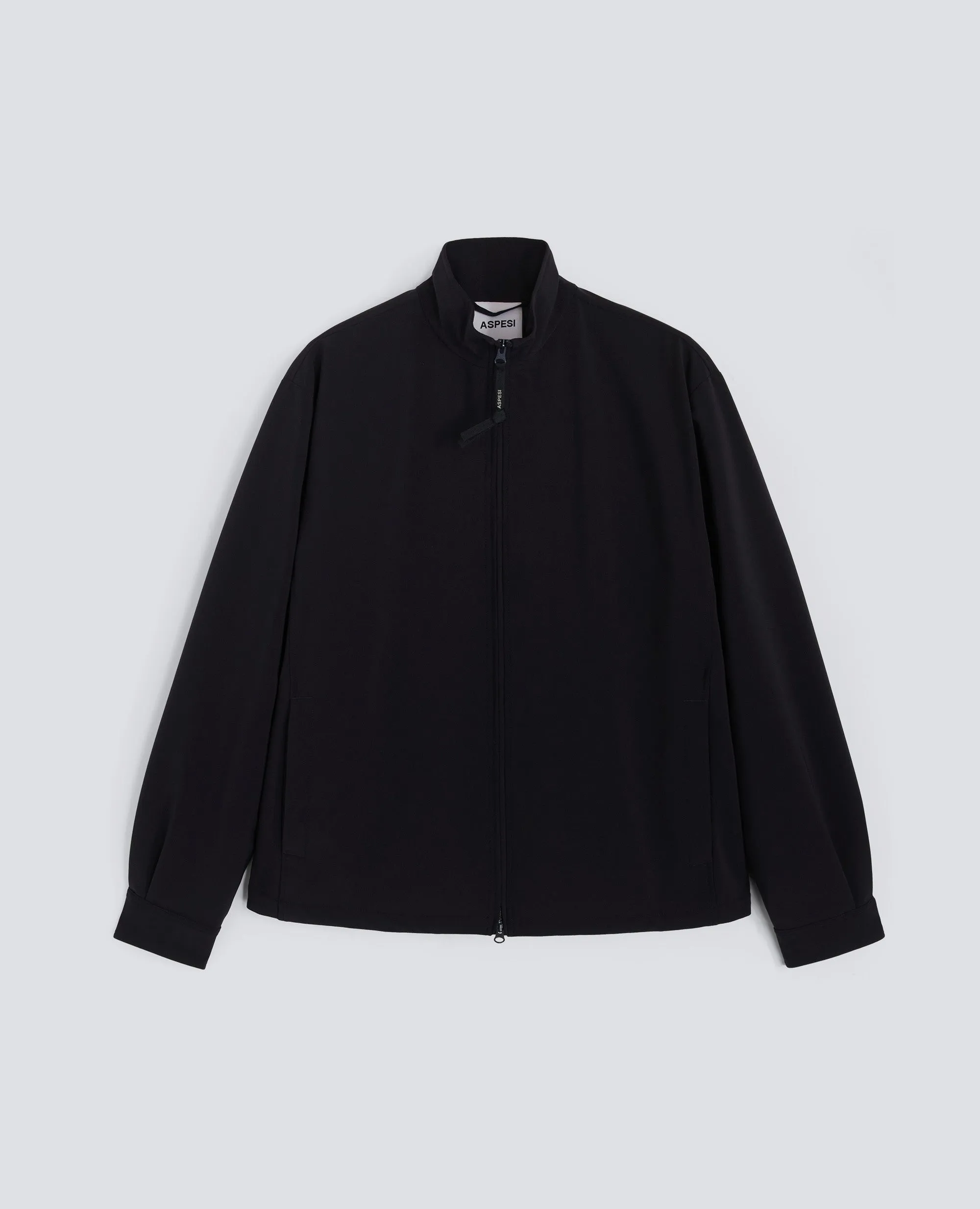 GIUBBOTTO MACK IN TWILL DI TESSUTO TECNICO - NAVY sold by Aspesi