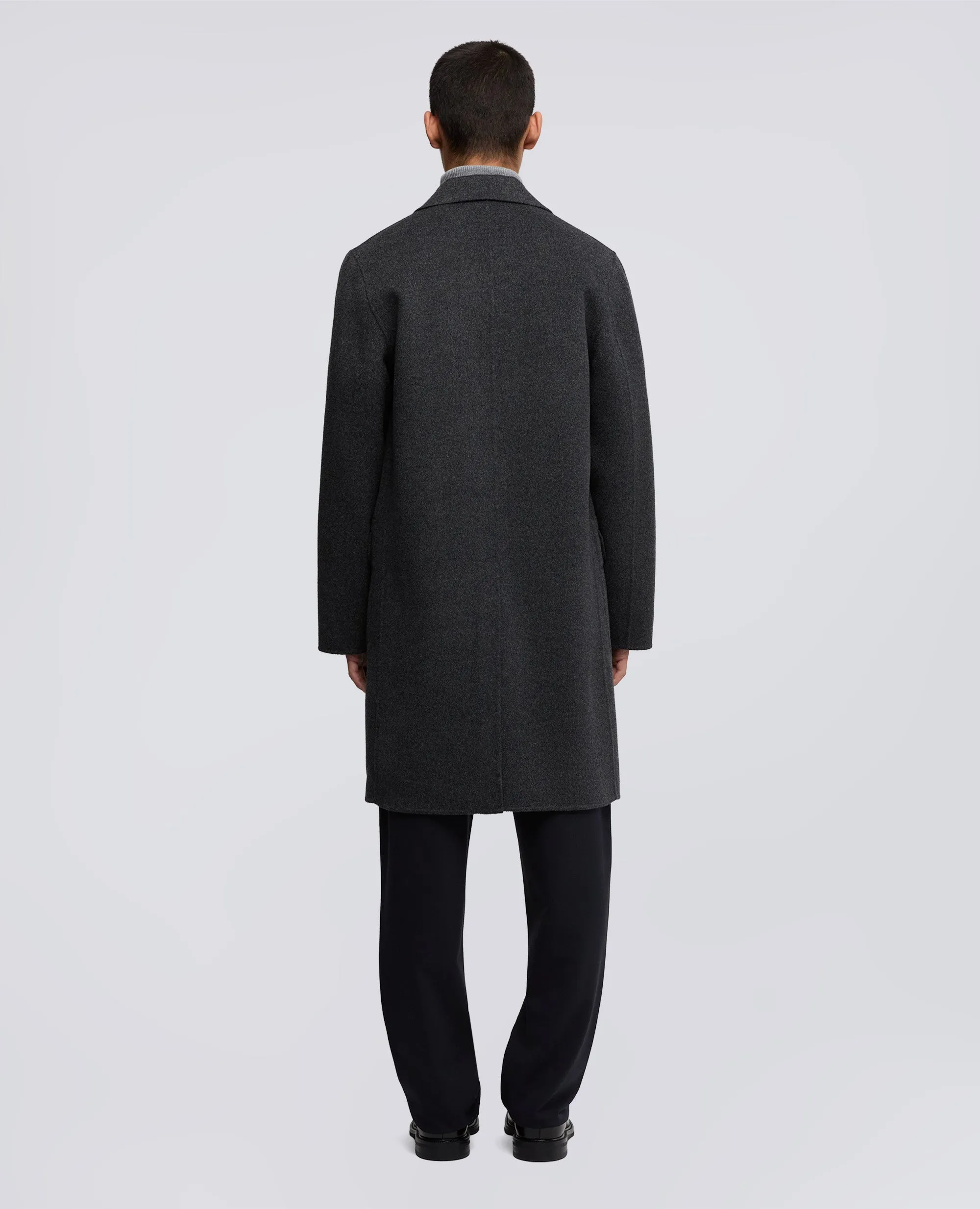 CAPPOTTO FRANKLIN IN DOUBLE DI LANA - ANTRACITE sold by Aspesi product image thumbnail 3