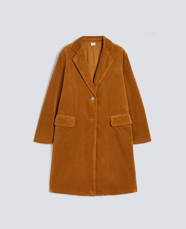 CAPPOTTO IN VELLUTO A COSTE - BISCOTTO sold by Aspesi