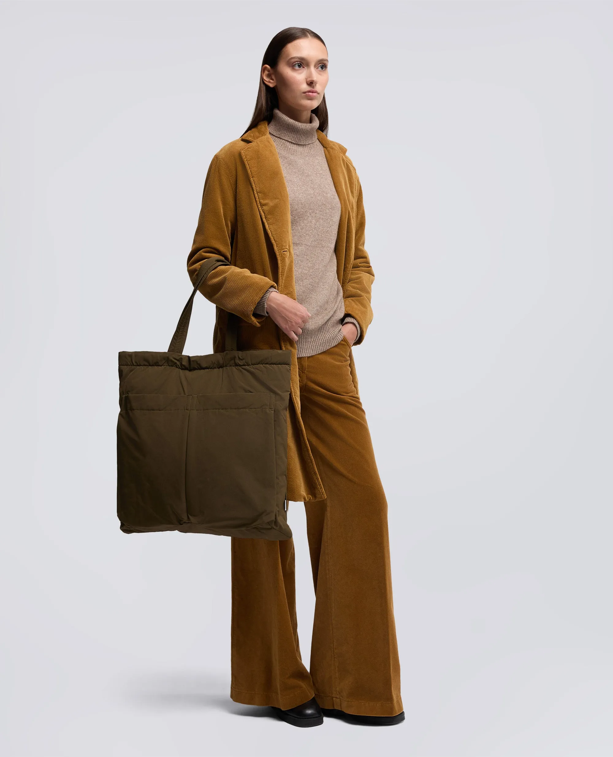 BORSA SHOPPER IN TELA DI MISTO COTONE - MILITARE sold by Aspesi product image thumbnail 3