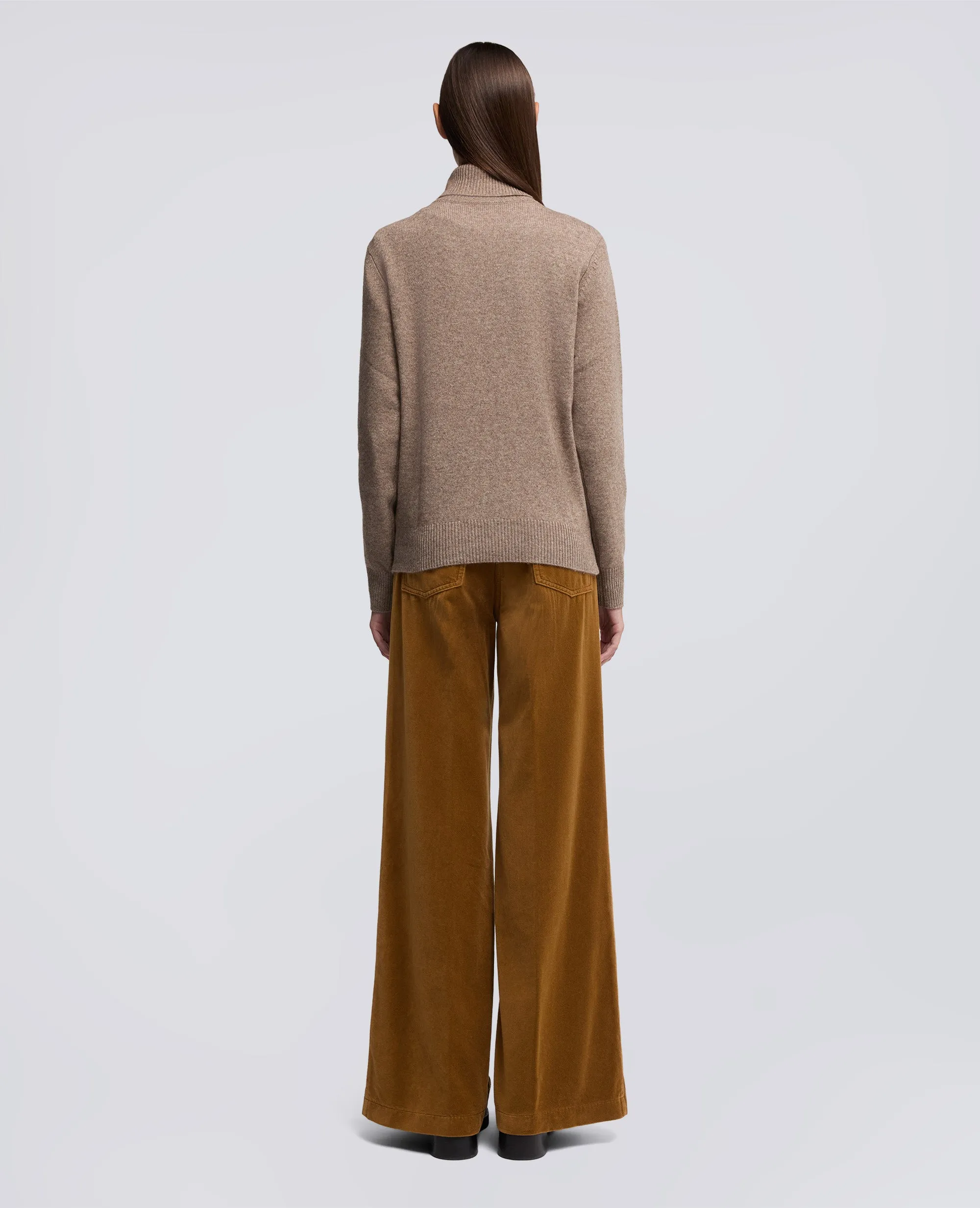 MAGLIA DOLCEVITA IN MISTO LANA, YAK E CASHMERE - TORTORA sold by Aspesi product image thumbnail 3