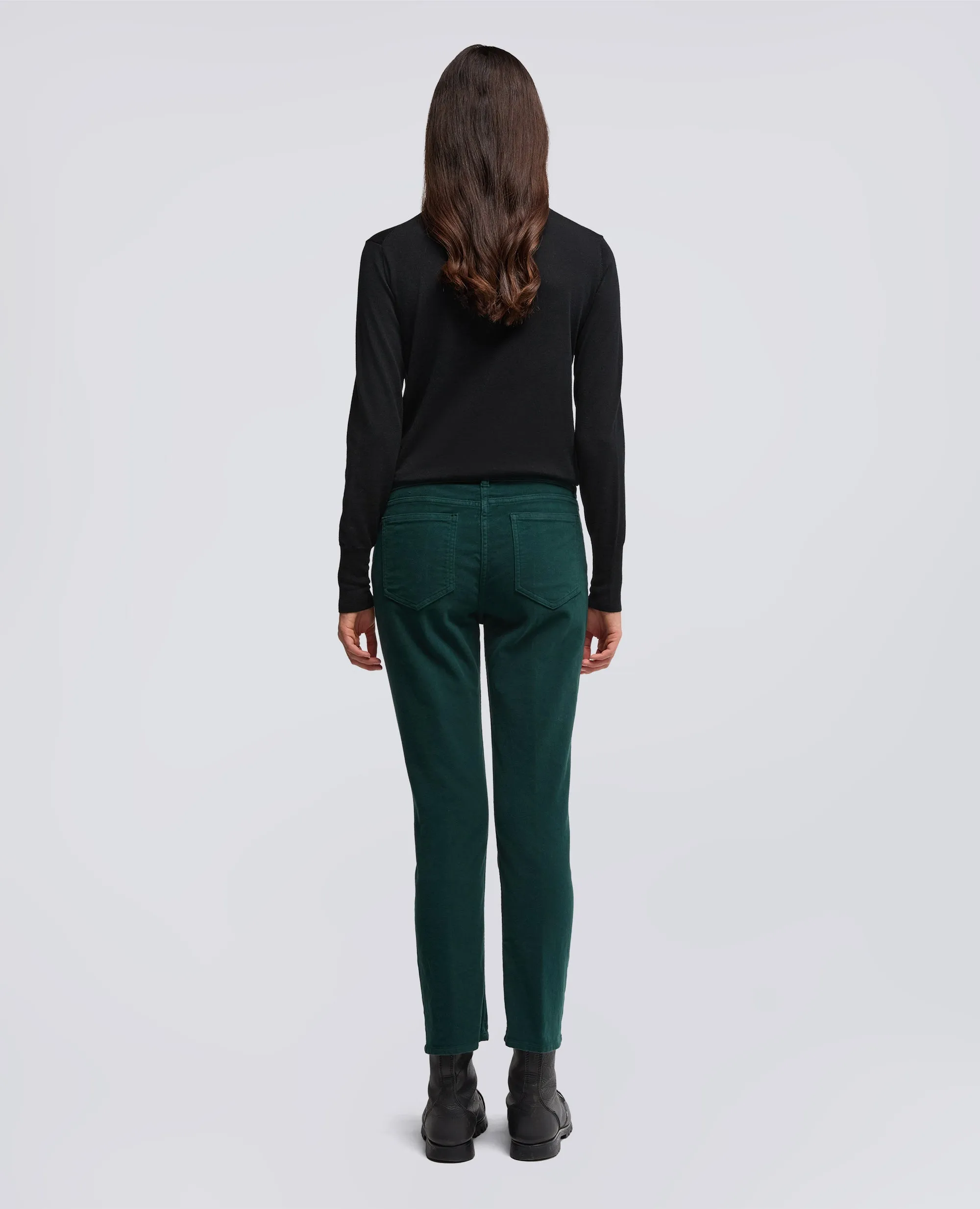 PANTALONE IN FUSTAGNO STRETCH - VERDE INGLESE sold by Aspesi product image thumbnail 3