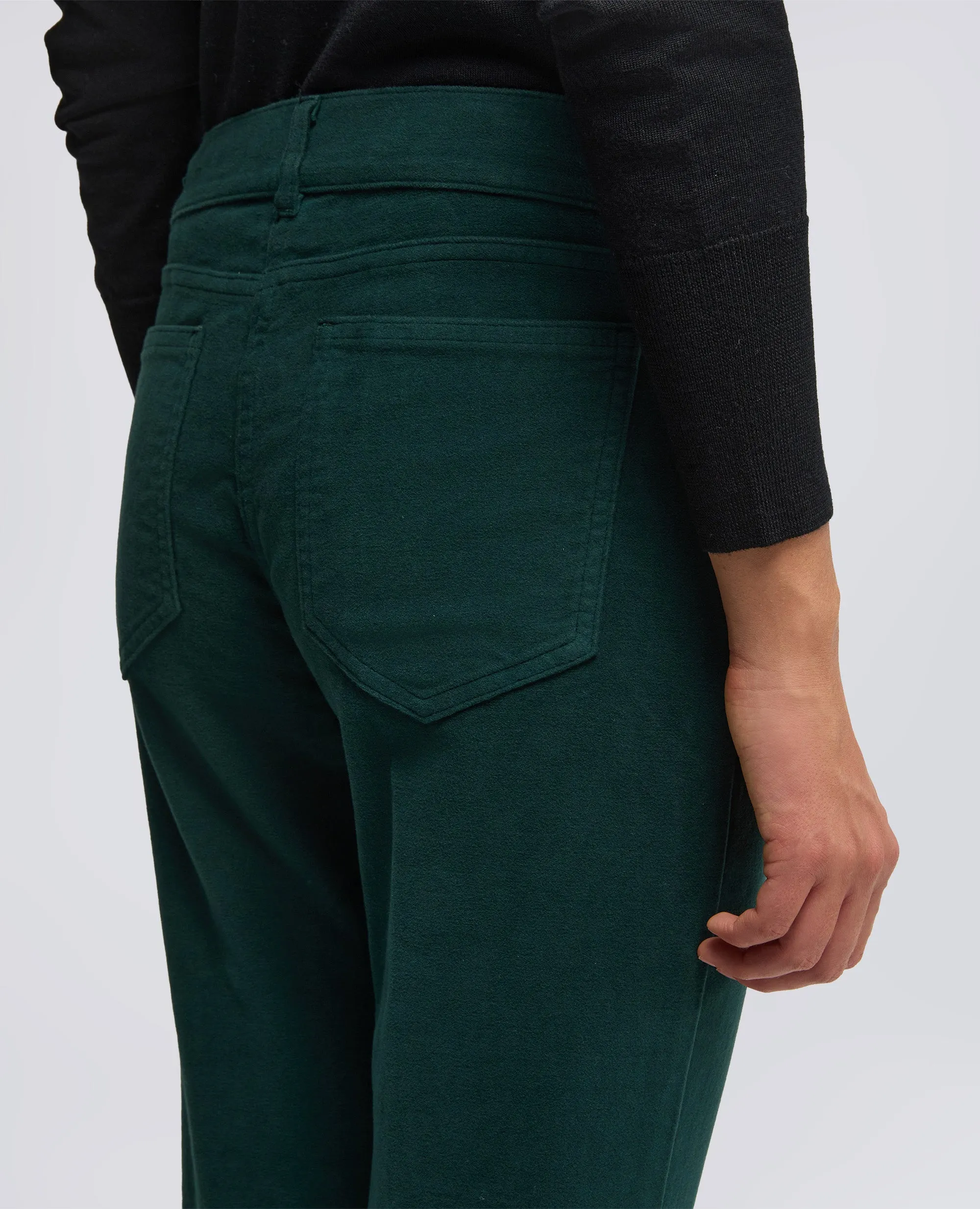 PANTALONE IN FUSTAGNO STRETCH - VERDE INGLESE sold by Aspesi product image thumbnail 4