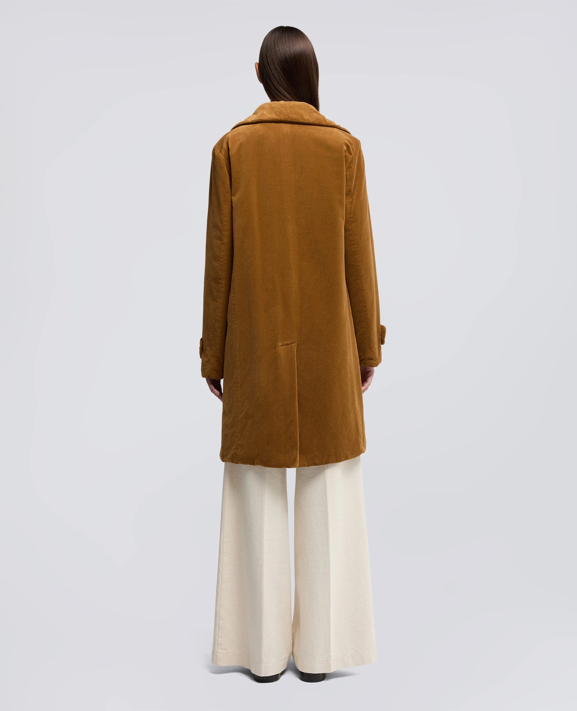 CAPPOTTO IN VELLUTO LISCIO - BISCOTTO sold by Aspesi product image thumbnail 3