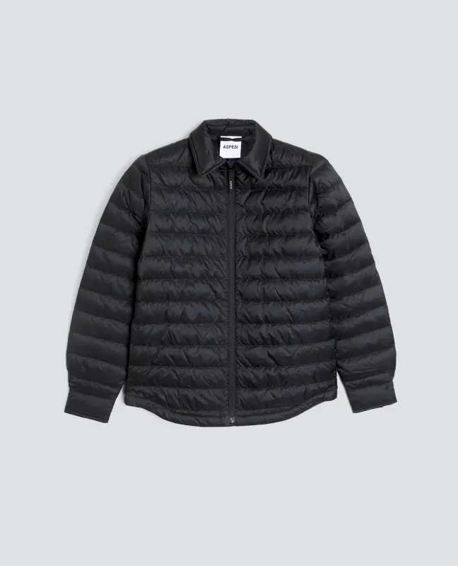 CAMICIA PIO PIO TRAPUNTATA - NERO sold by Aspesi