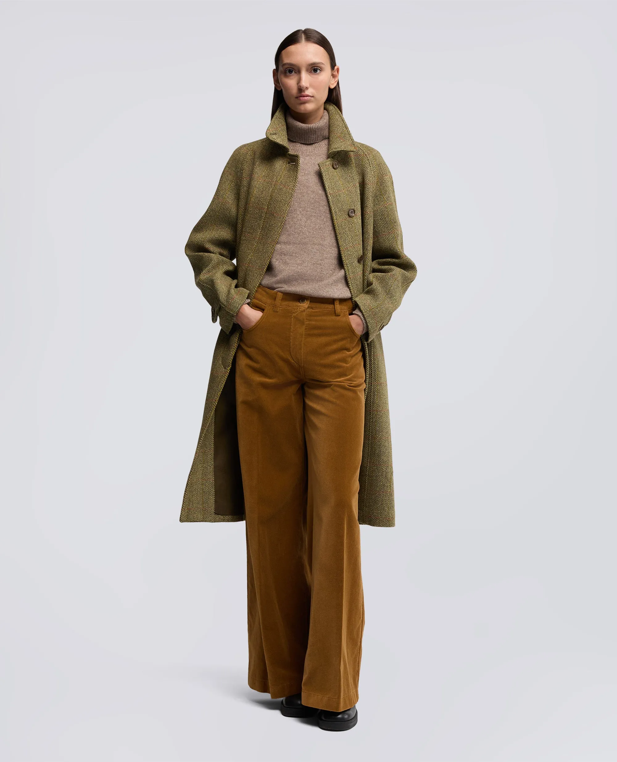 PANTALONE AMPIO IN VELLUTO LISCIO - BISCOTTO sold by Aspesi product image thumbnail 2