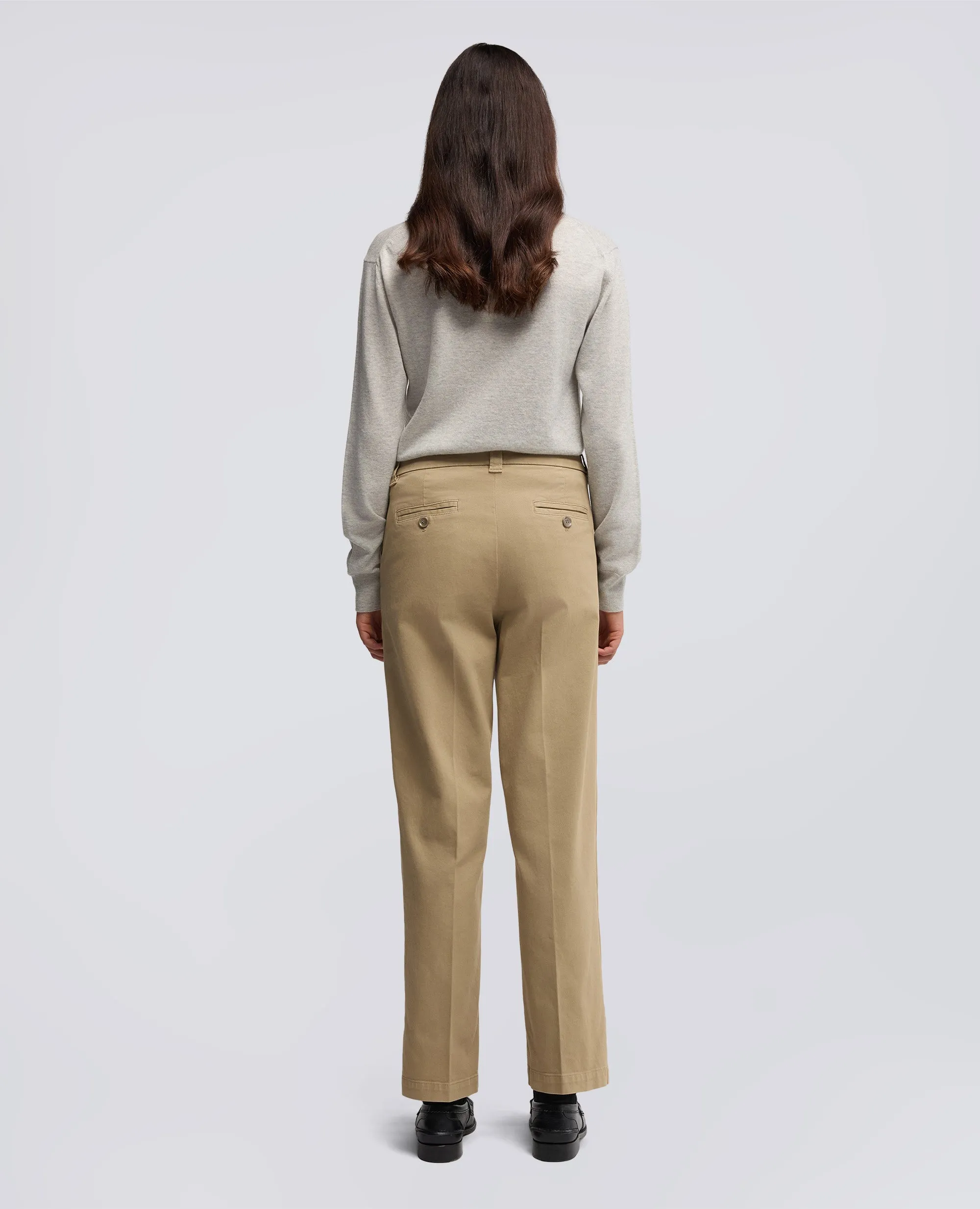 PANTALONE IN GABARDINA DI COTONE - KHAKI sold by Aspesi product image thumbnail 3