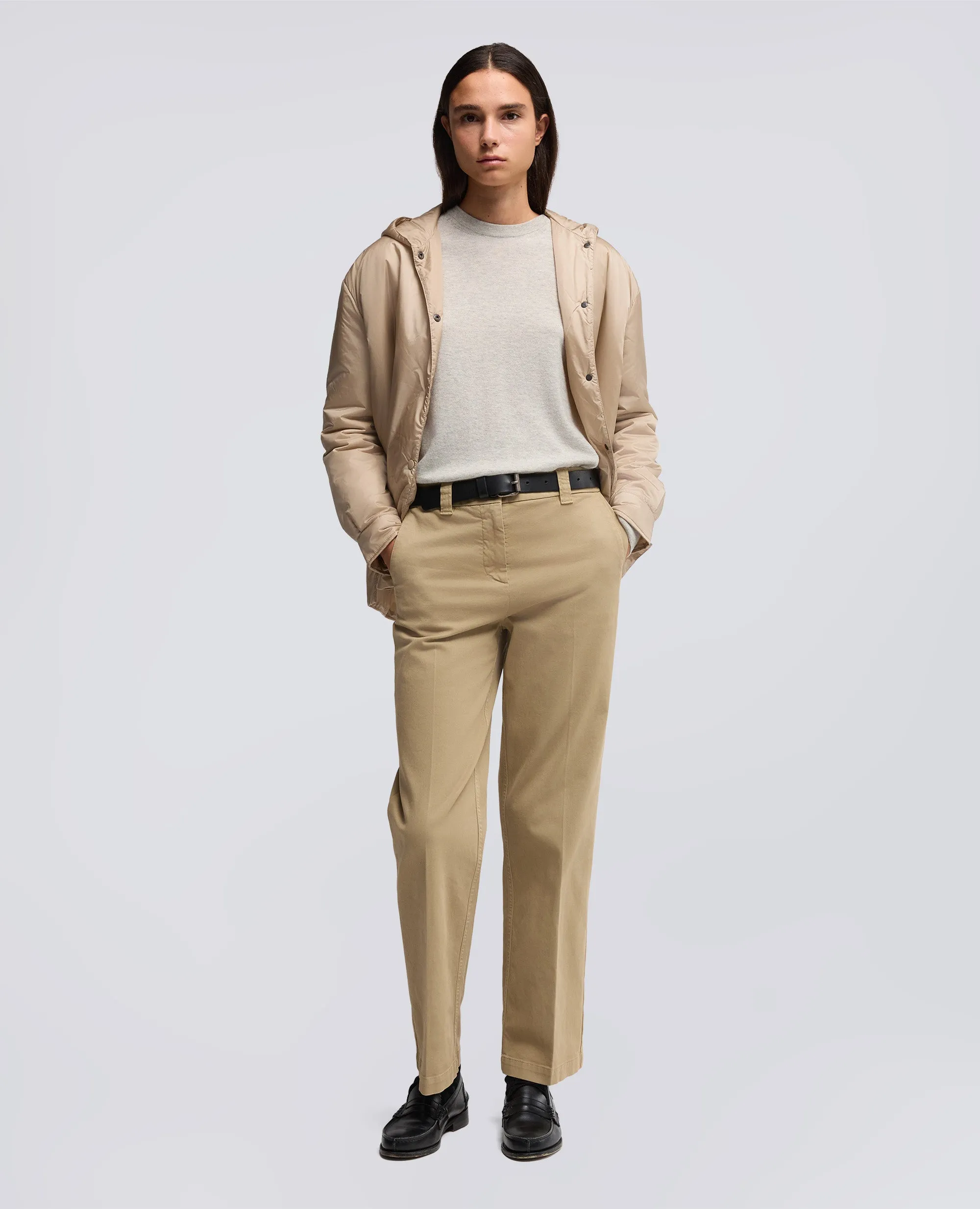 PANTALONE IN GABARDINA DI COTONE - KHAKI sold by Aspesi product image thumbnail 2