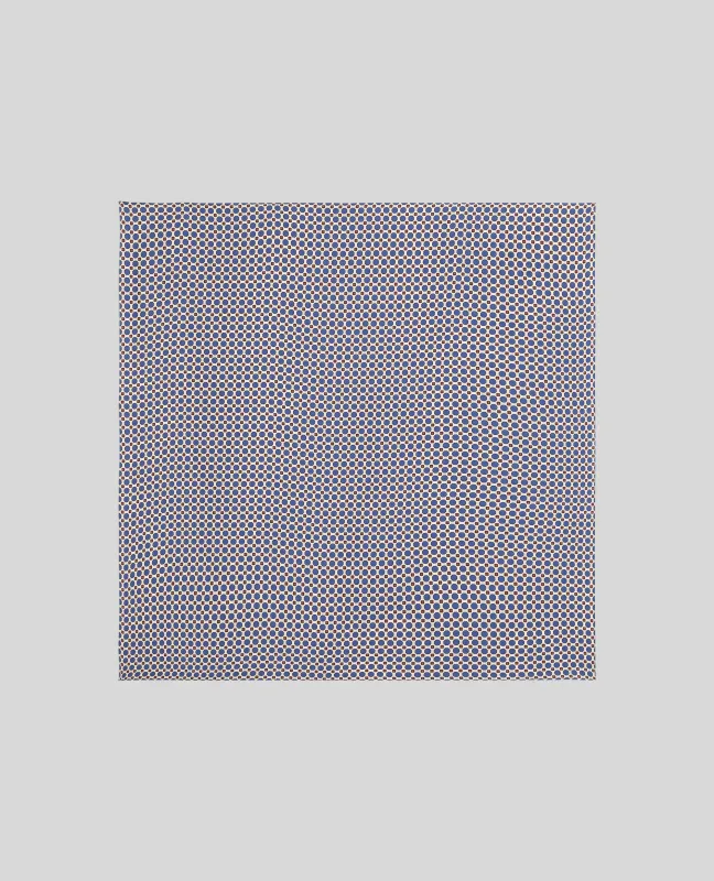 FOULARD IN TWILL DI SETA - BLU/GIALLO sold by Aspesi