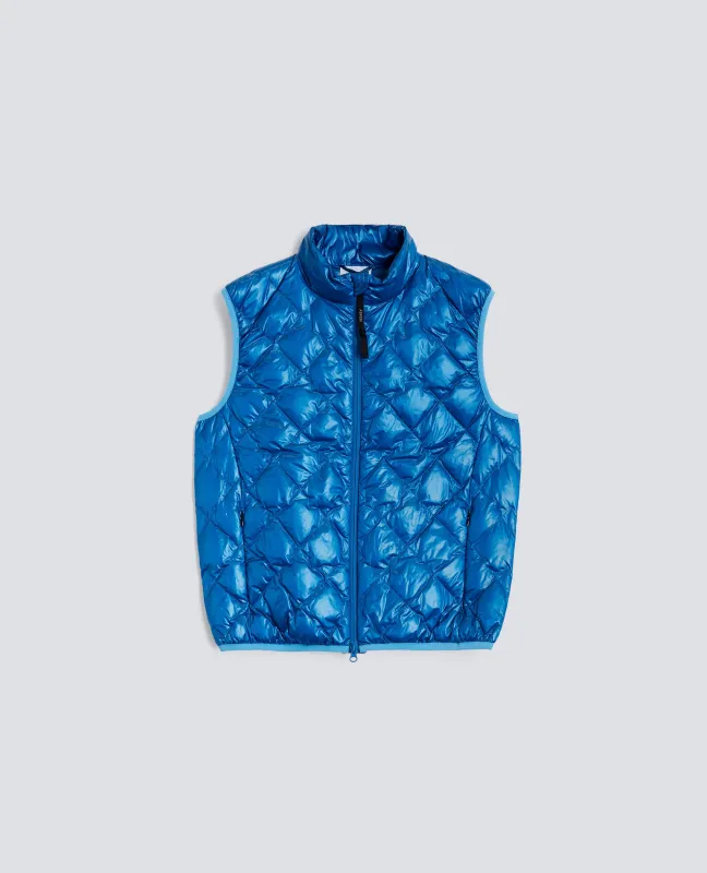 GILET YAMASAKI IN RIPSTOP - AZZURRO sold by Aspesi