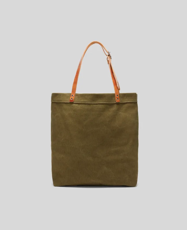 BORSA SHOPPER IN TELA DI COTONE - SALVIA made by Aspesi
