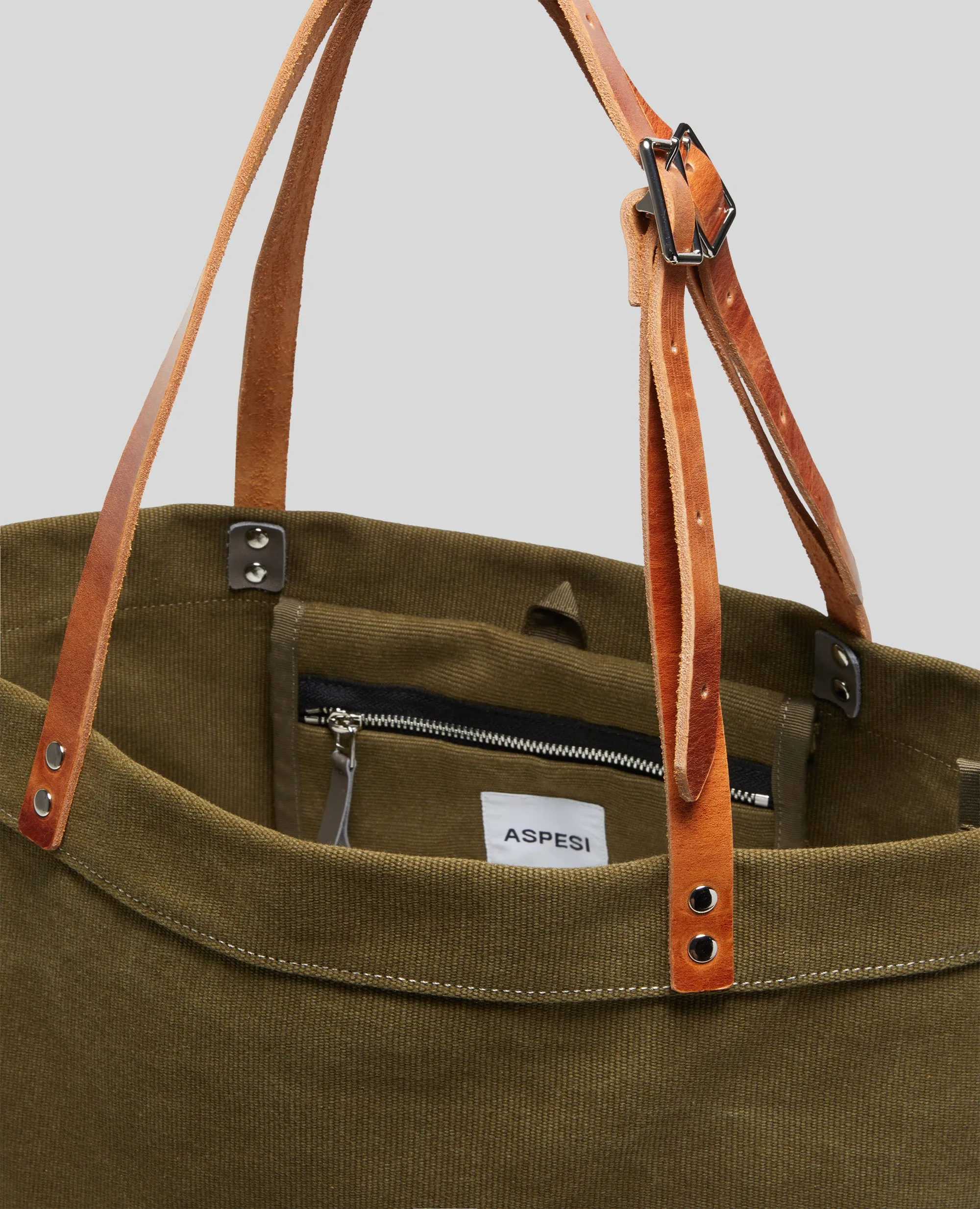 BORSA SHOPPER IN TELA DI COTONE - SALVIA sold by Aspesi product image thumbnail 2