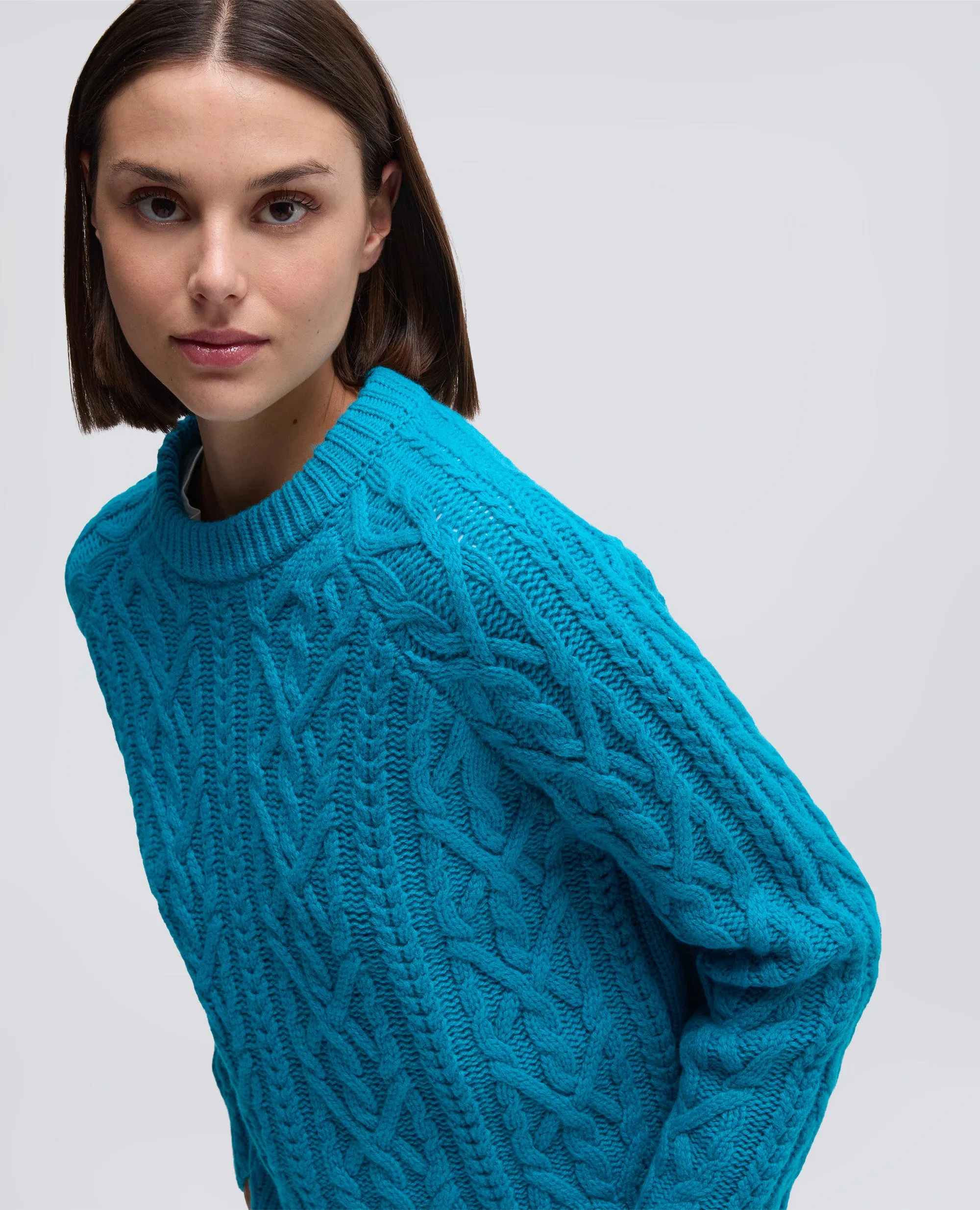 MAGLIA GIROCOLLO IN LANA - TURCHESE sold by Aspesi product image thumbnail 4