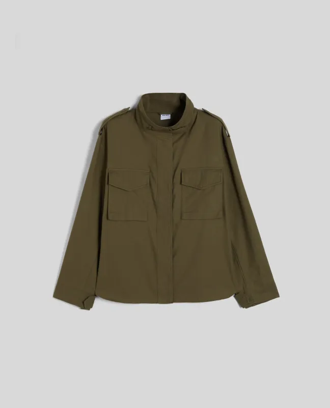 CAMICIA MILITARE IN TWILL DI COTONE - MILITARE sold by Aspesi