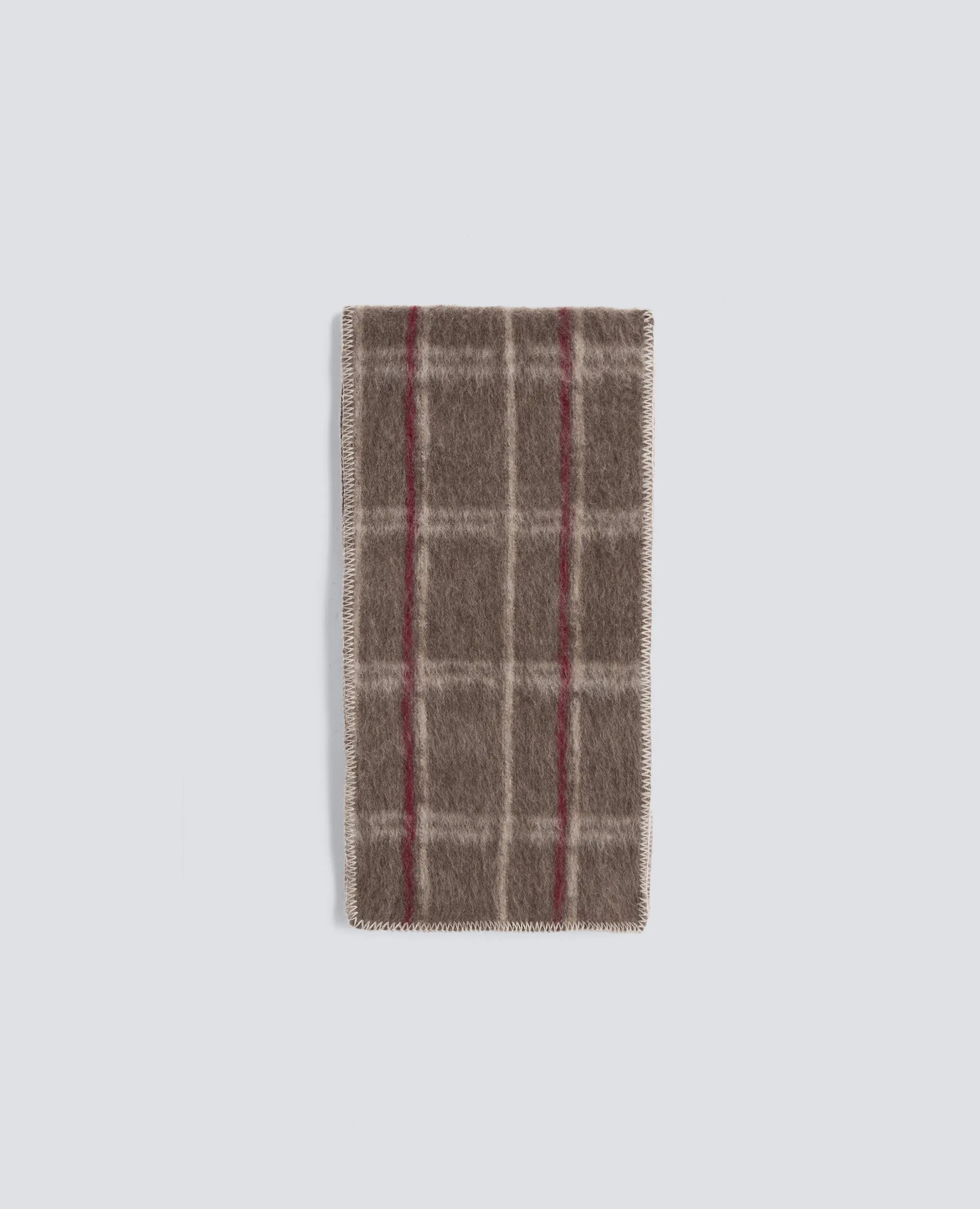 SCIARPA IN LANA PIRENAICA - CHECK BEIGE sold by Aspesi