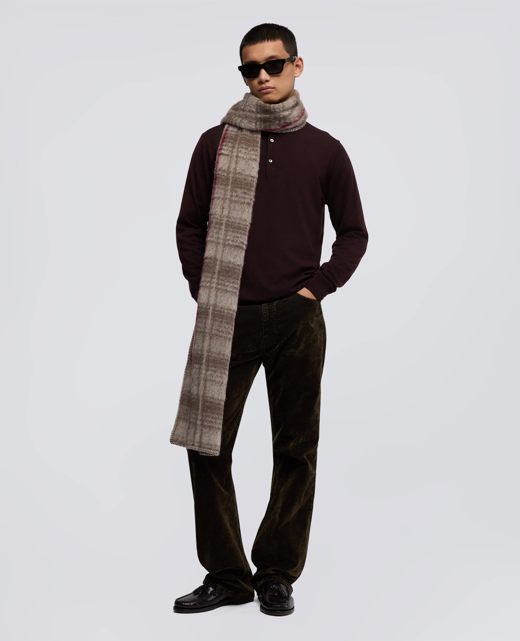 SCIARPA IN LANA PIRENAICA - CHECK BEIGE sold by Aspesi product image thumbnail 4