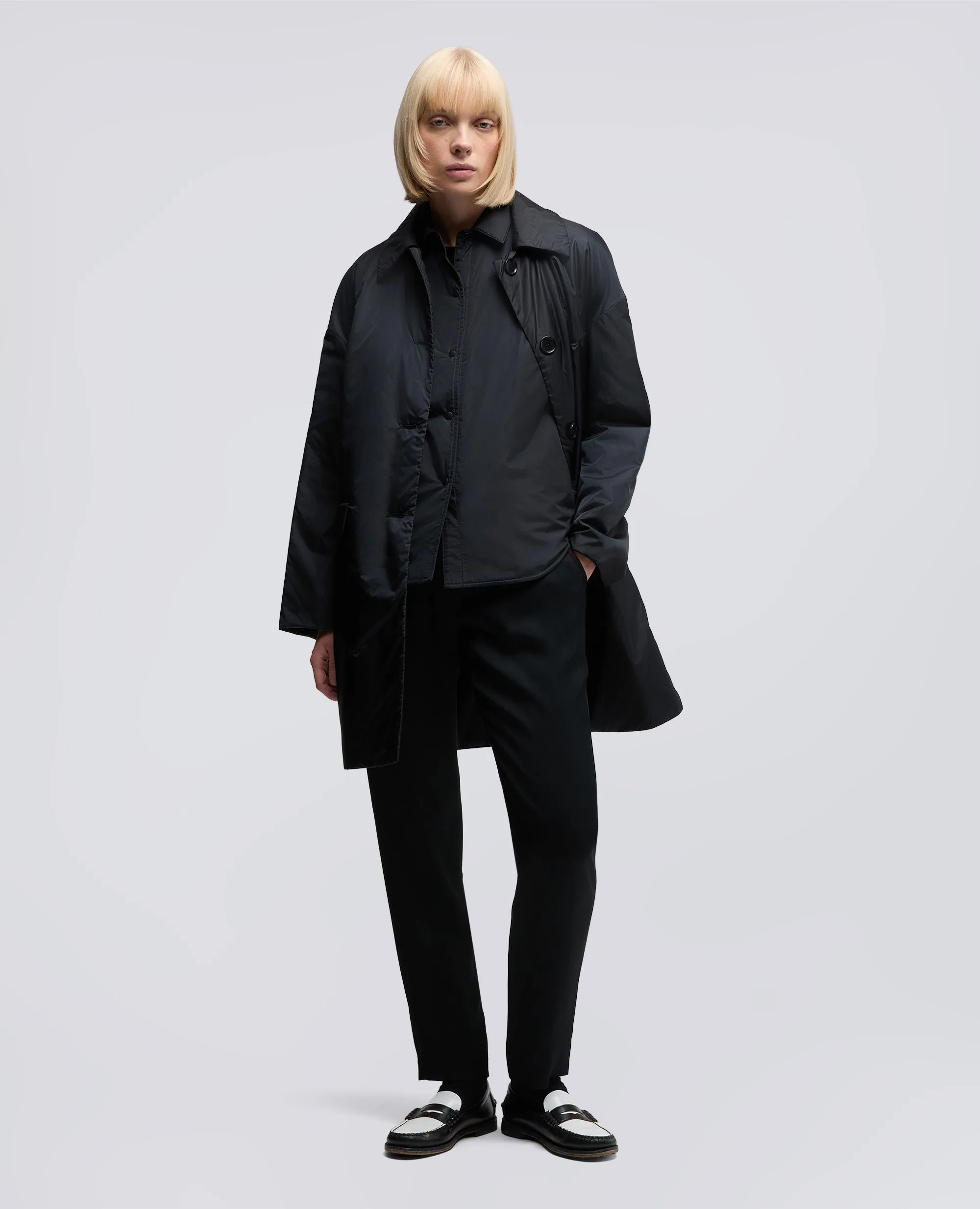 CAPPOTTO TEENA IN NYLON - NERO sold by Aspesi product image thumbnail 2
