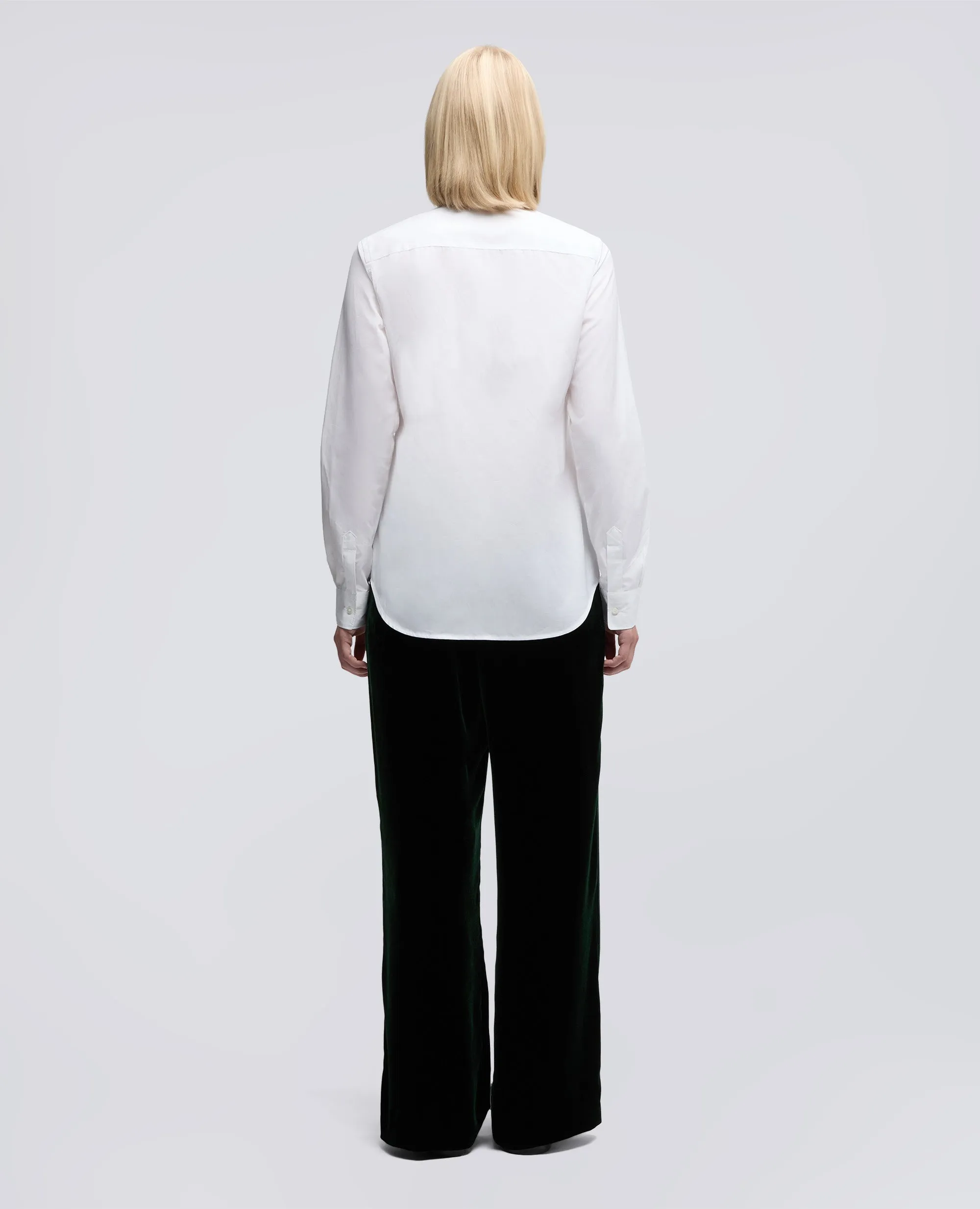 CAMICIA IN POPELINE DI COTONE - BIANCO sold by Aspesi product image thumbnail 3