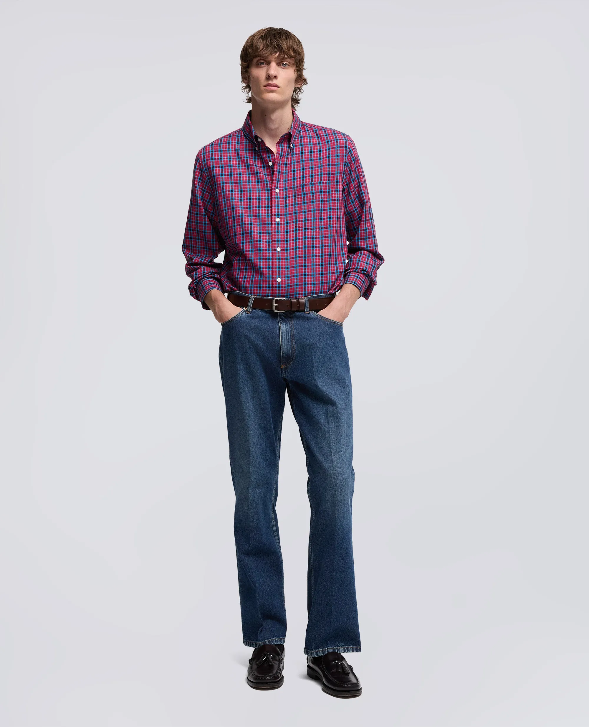 CAMICIA IN VAIELLA DI COTONE - CHECK sold by Aspesi product image thumbnail 2