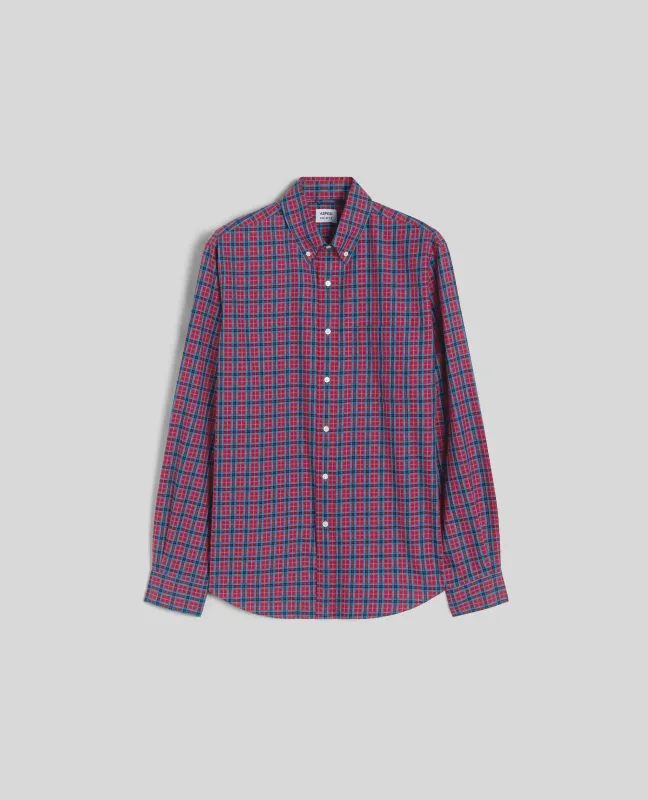 CAMICIA IN VAIELLA DI COTONE - CHECK sold by Aspesi