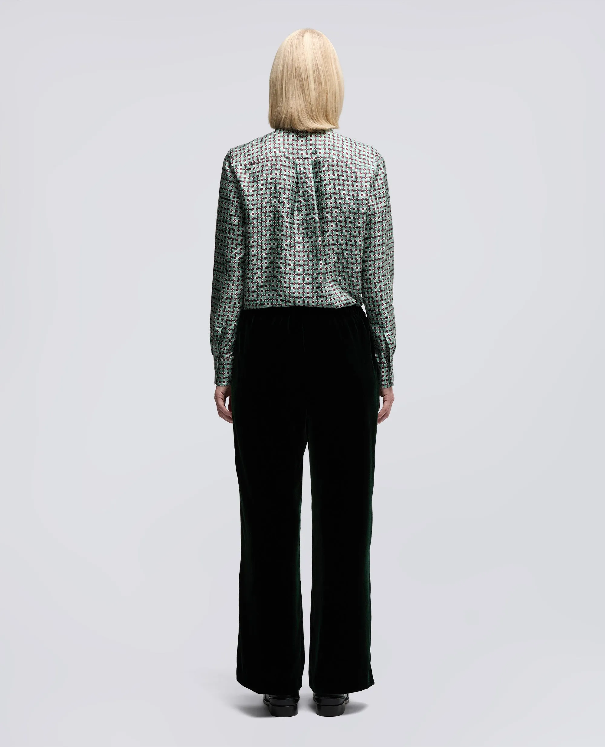 PANTALONE AMPIO IN VELLUTO LISCIO - VERDONE sold by Aspesi product image thumbnail 3