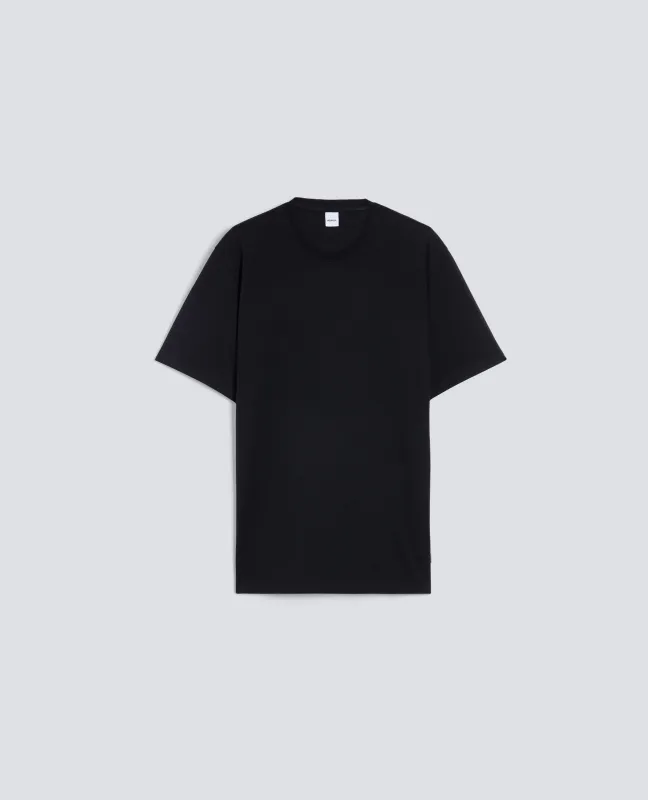 T-SHIRT IN JERSEY DI COTONE - NERO made by Aspesi