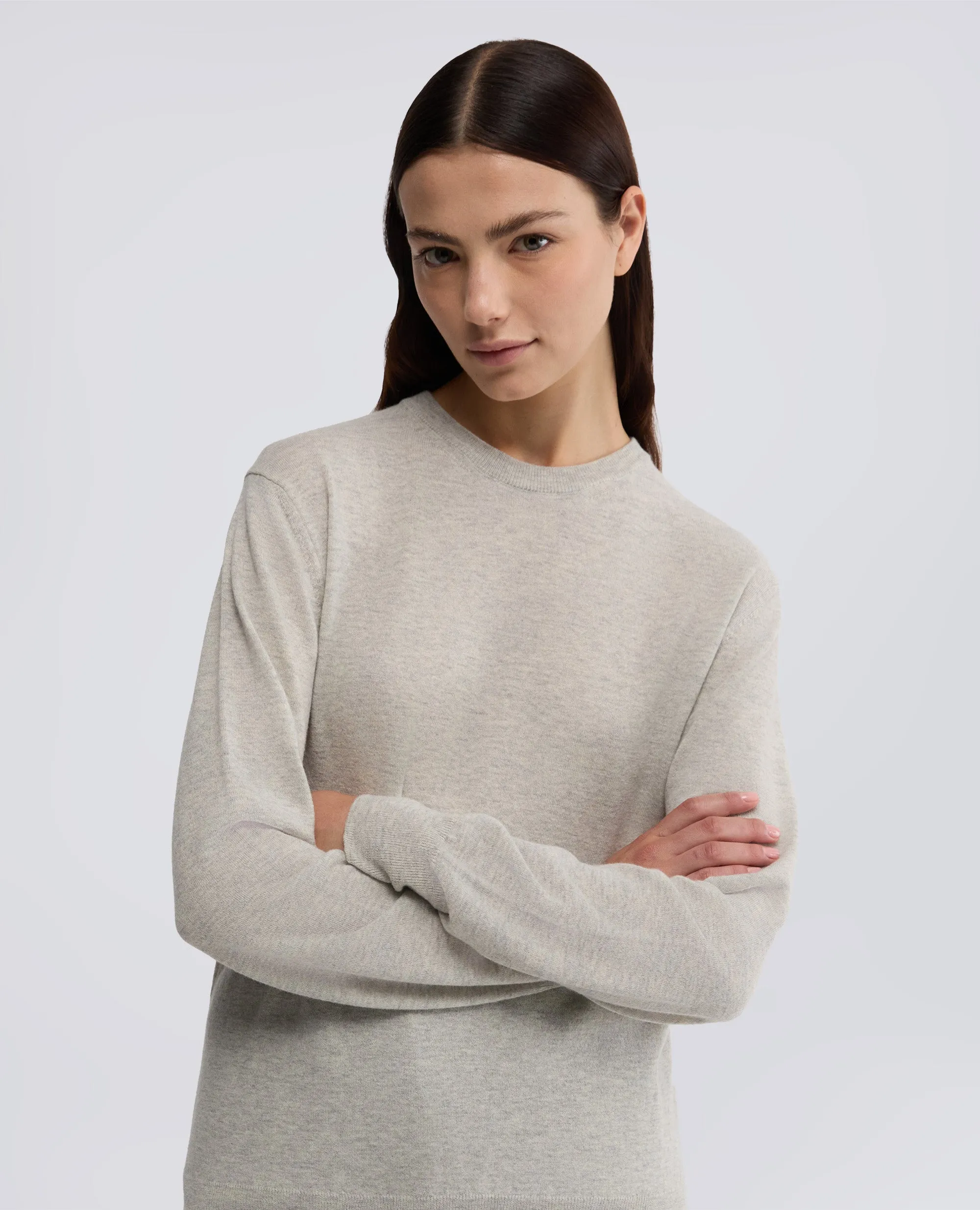 MAGLIA GIROCOLLO IN LANA E CASHMERE - MELANGE sold by Aspesi product image thumbnail 4