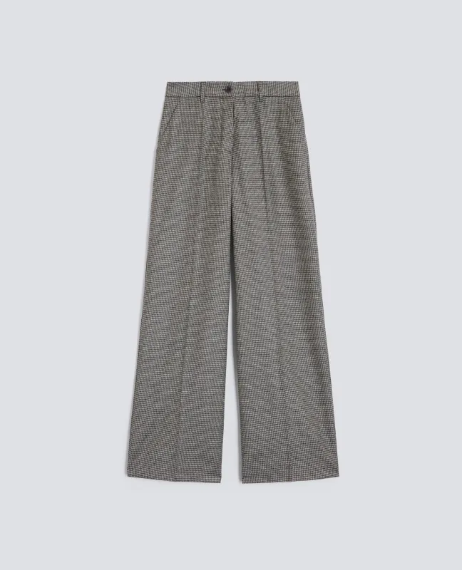 PANTALONE IN FLANELLA DI LANA CASHMERE - PIED DE POUL sold by Aspesi