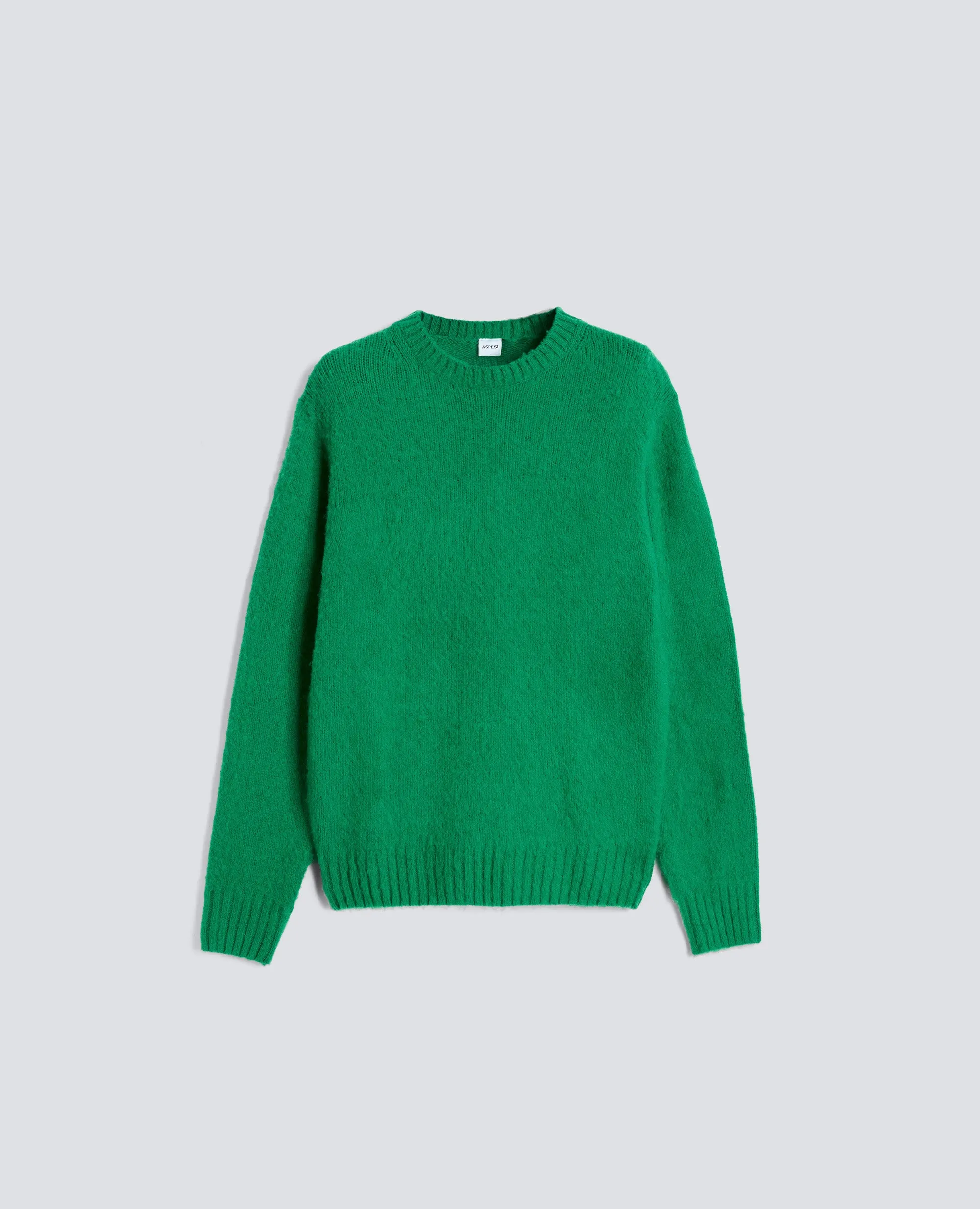 MAGLIA GIROCOLLO IN LANA SHETLAND - BANDIERA sold by Aspesi