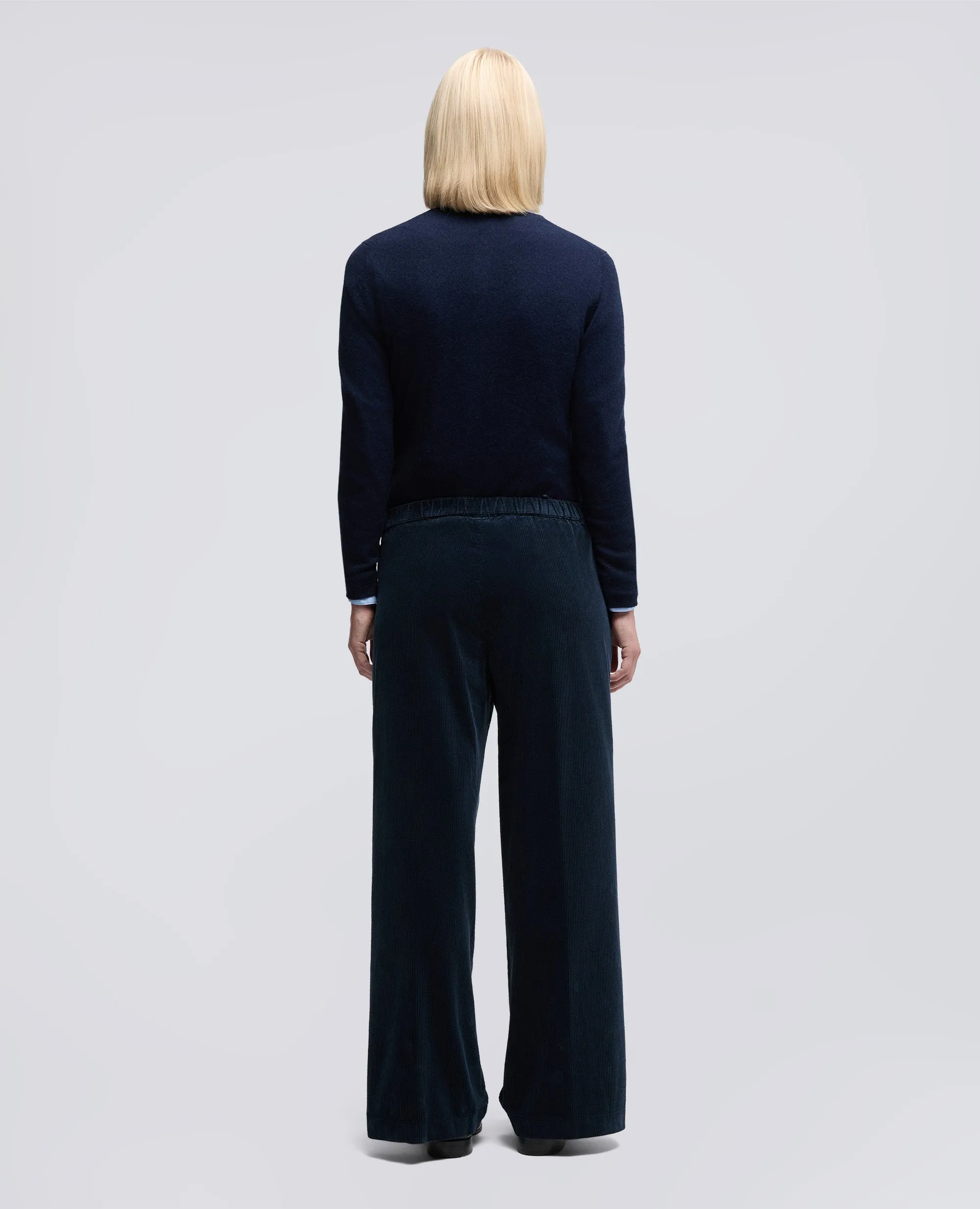 PANTALONE AMPIO IN VELLUTO A COSTE - NAVY sold by Aspesi product image thumbnail 3