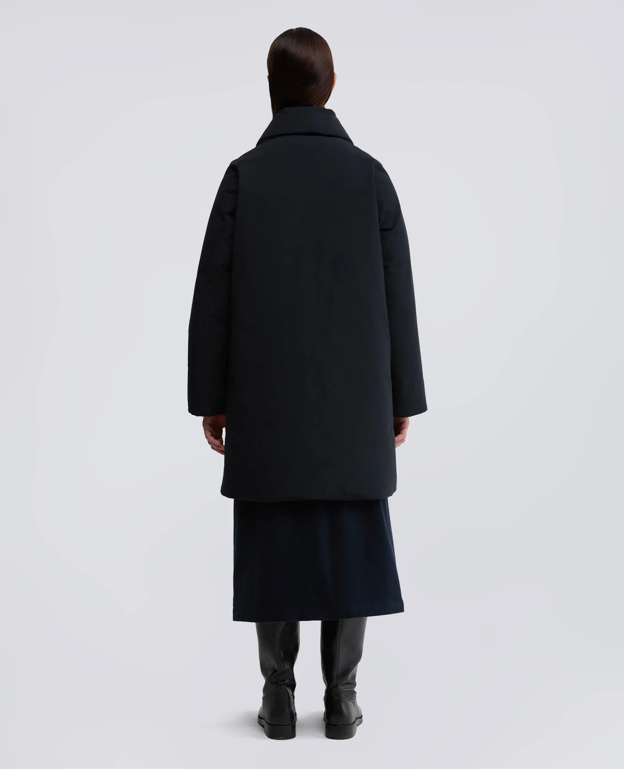 CAPPOTTO SANGRIA IN TELA DI MISTO COTONE - NAVY sold by Aspesi product image thumbnail 3