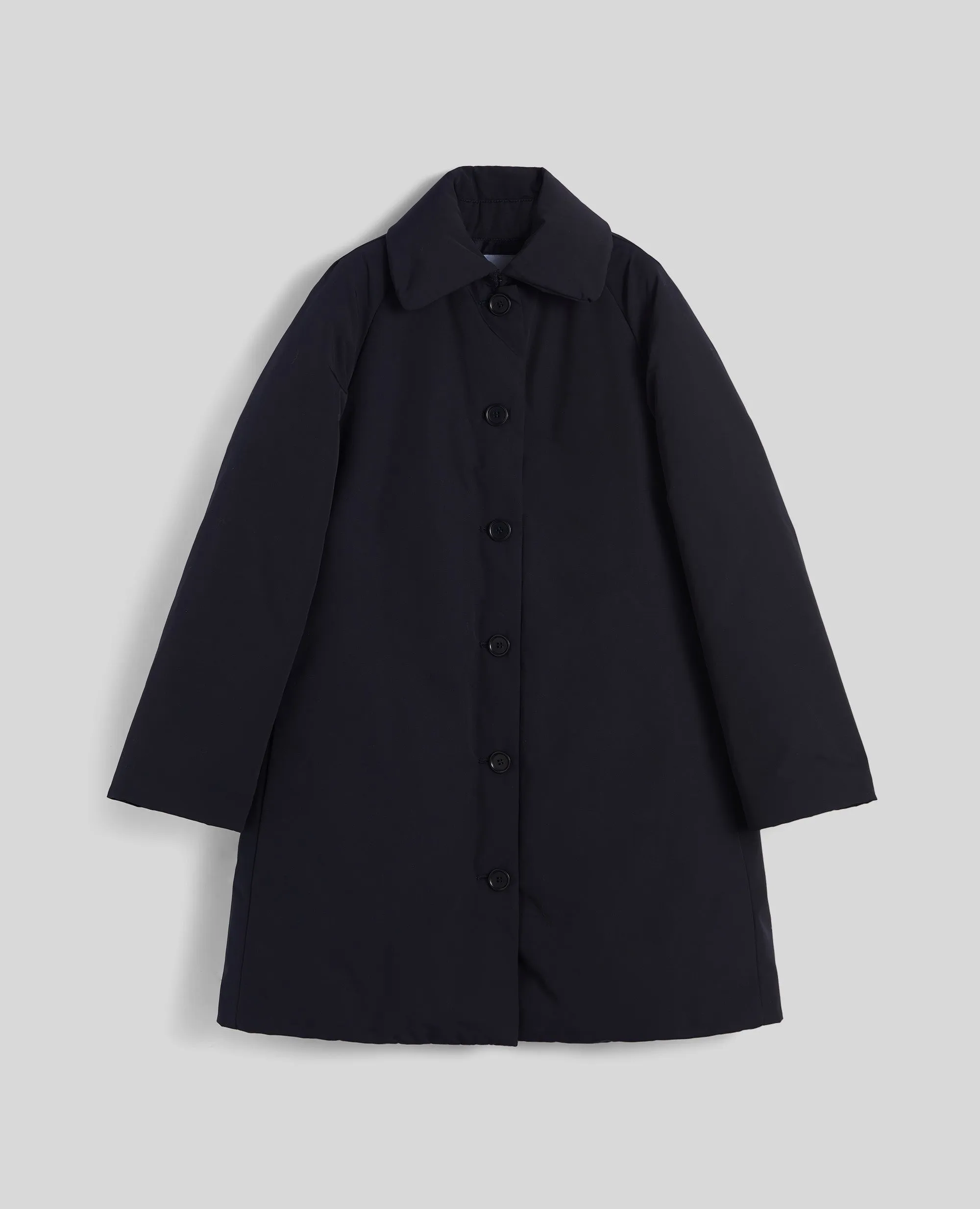CAPPOTTO SANGRIA IN TELA DI MISTO COTONE - NAVY sold by Aspesi